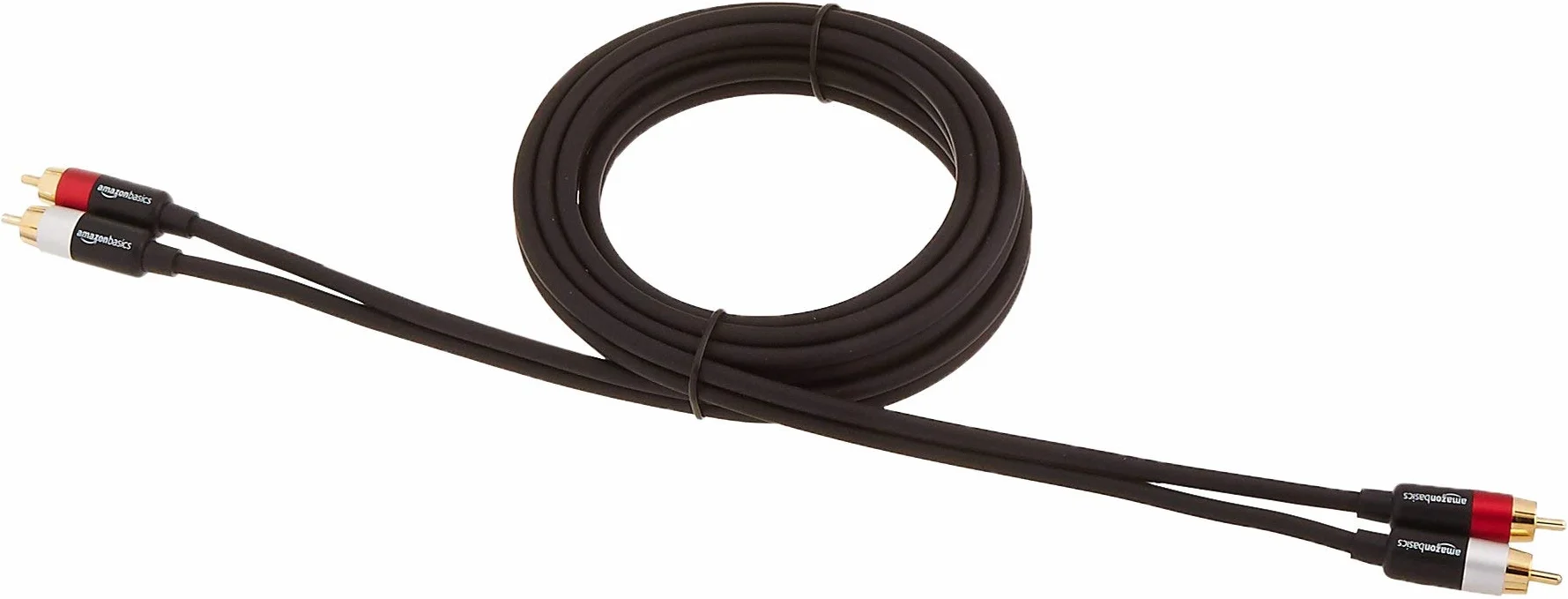 Amazon Basics câble audio RCA 2.4 m plaqué or noir
