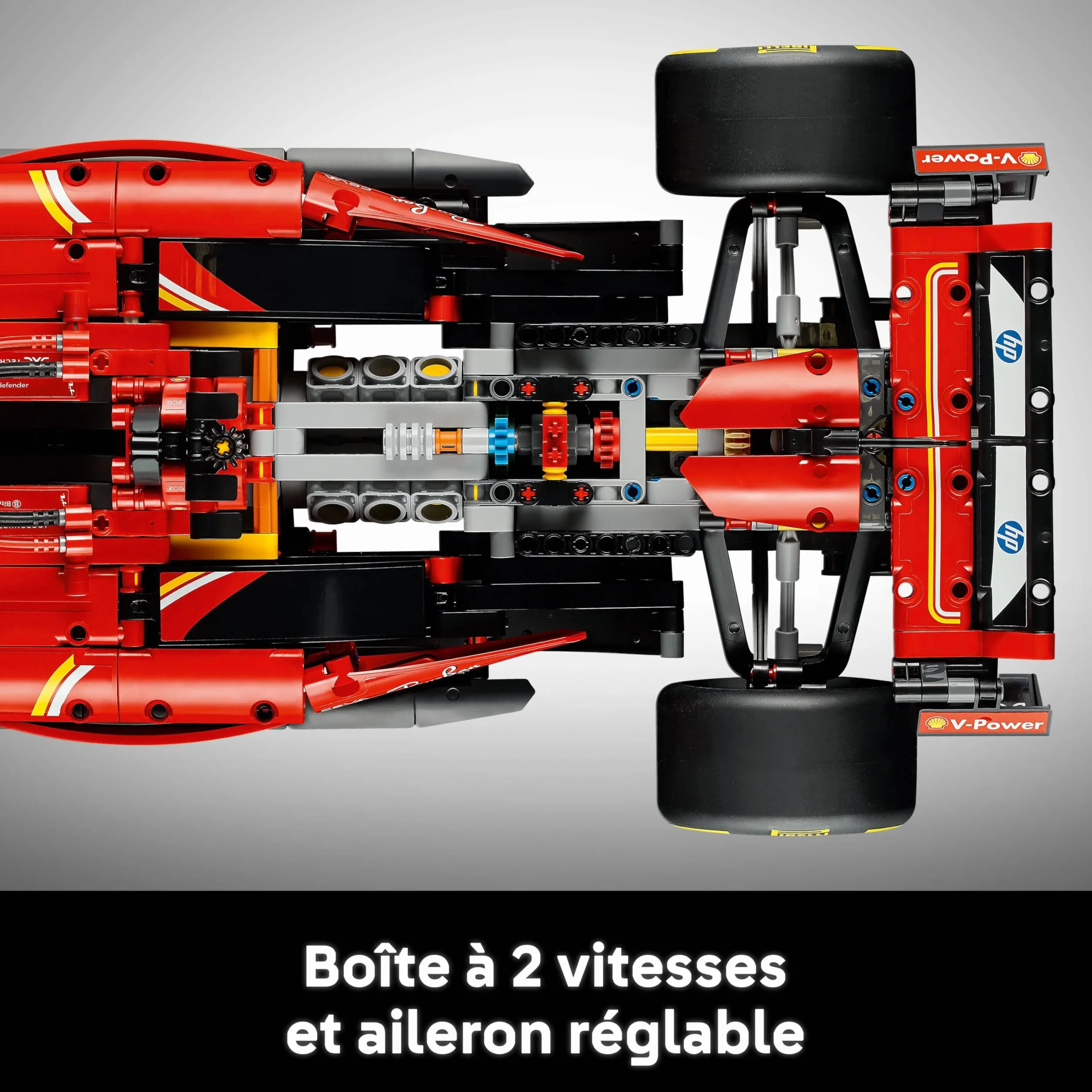 LEGO Technic Ferrari SF-24 F1 Maquette 1/8 Voiture de Course Collector Moteur V6 Boîte de Vitesses DRS Volant 42207