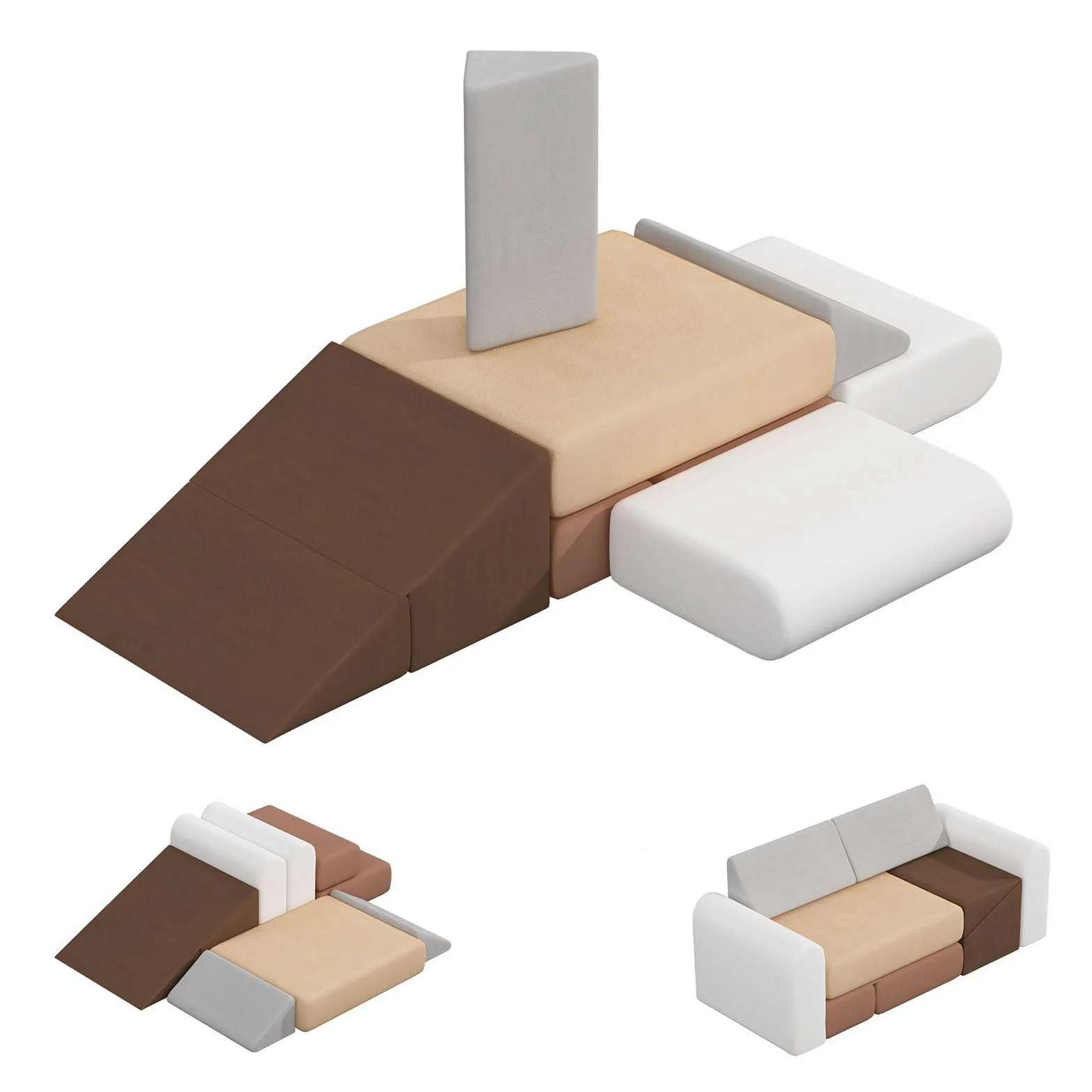 BanaSuper Blocs Mousse Éducatifs Modulables | Équipement de Jeu Souple pour Bébé