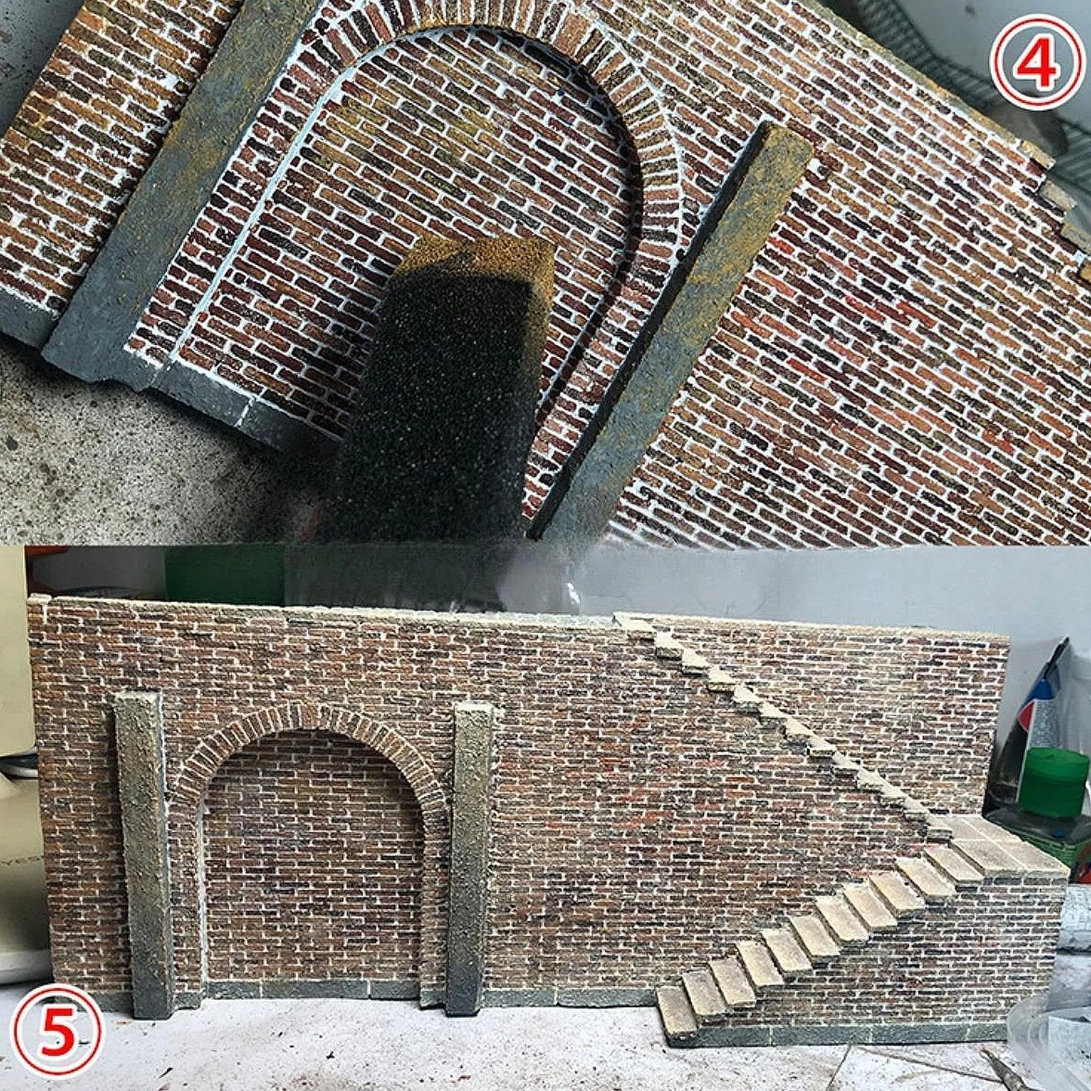 MagiDeal 1/35 Kit de Modèle de Construction d'Usine en Bois et Mousse, Diorama d'Architecture