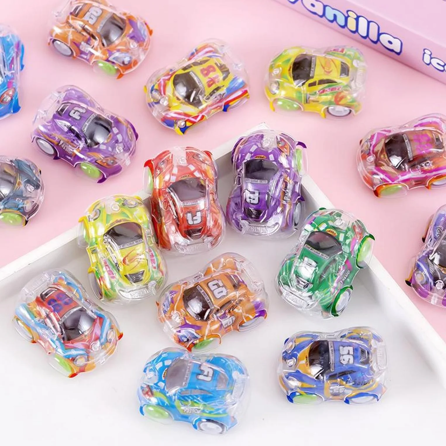 Lot de 30 Mini Voitures à Tirer Vers l'Arrière - Jouets pour Fête, Cadeaux pour Enfants