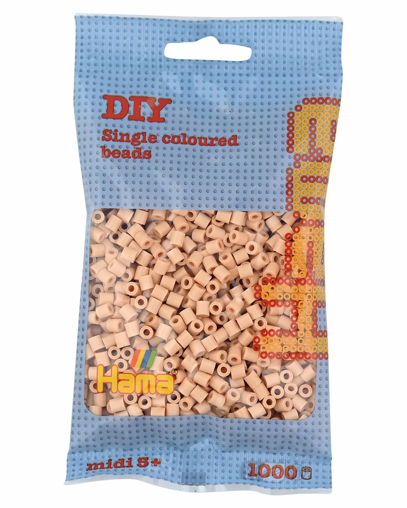 HAMA sachet perles à repasser 1000 perles midi loisirs créatifs enfants beige