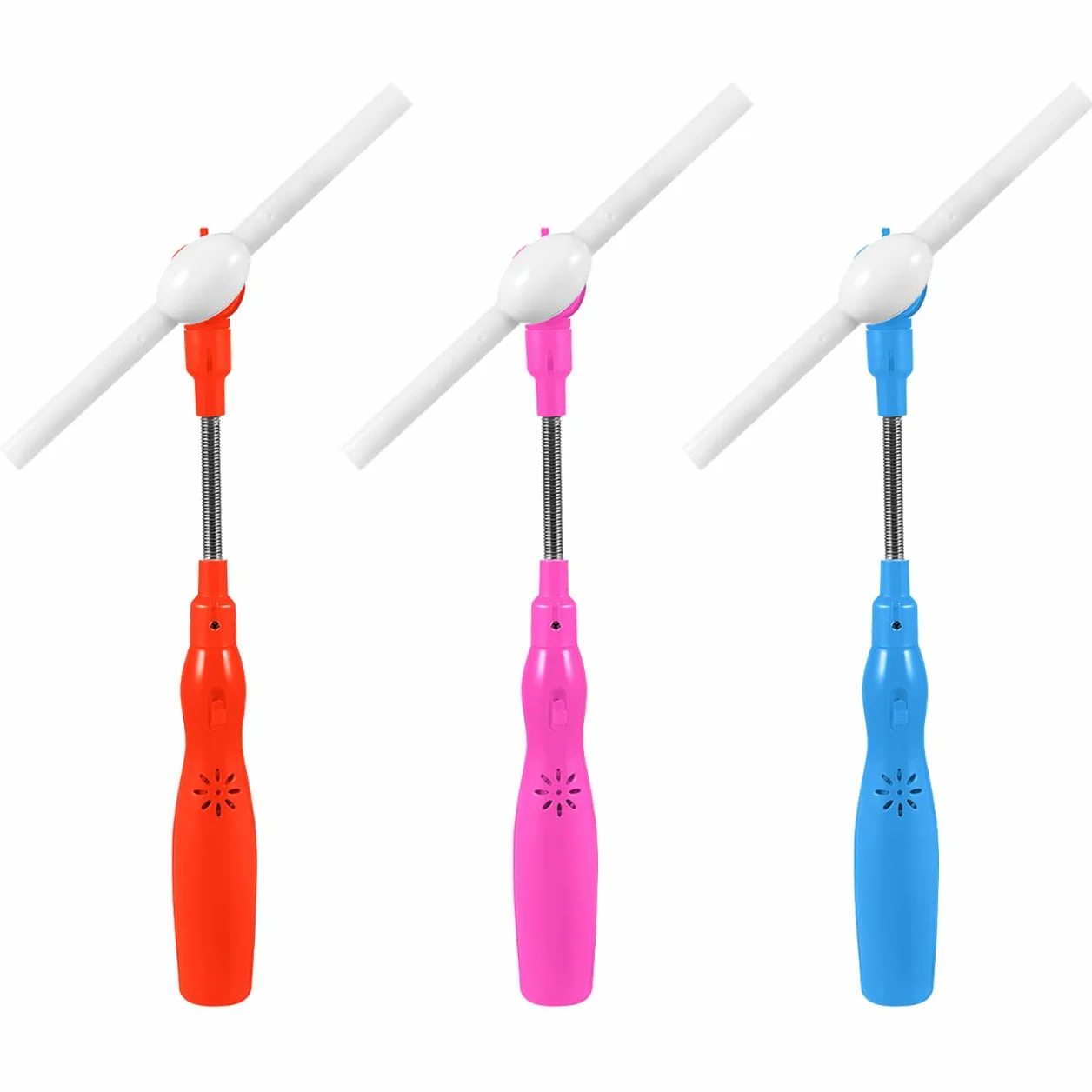 Toyvian Lot de 3 moulins à vent LED clignotants pour enfants