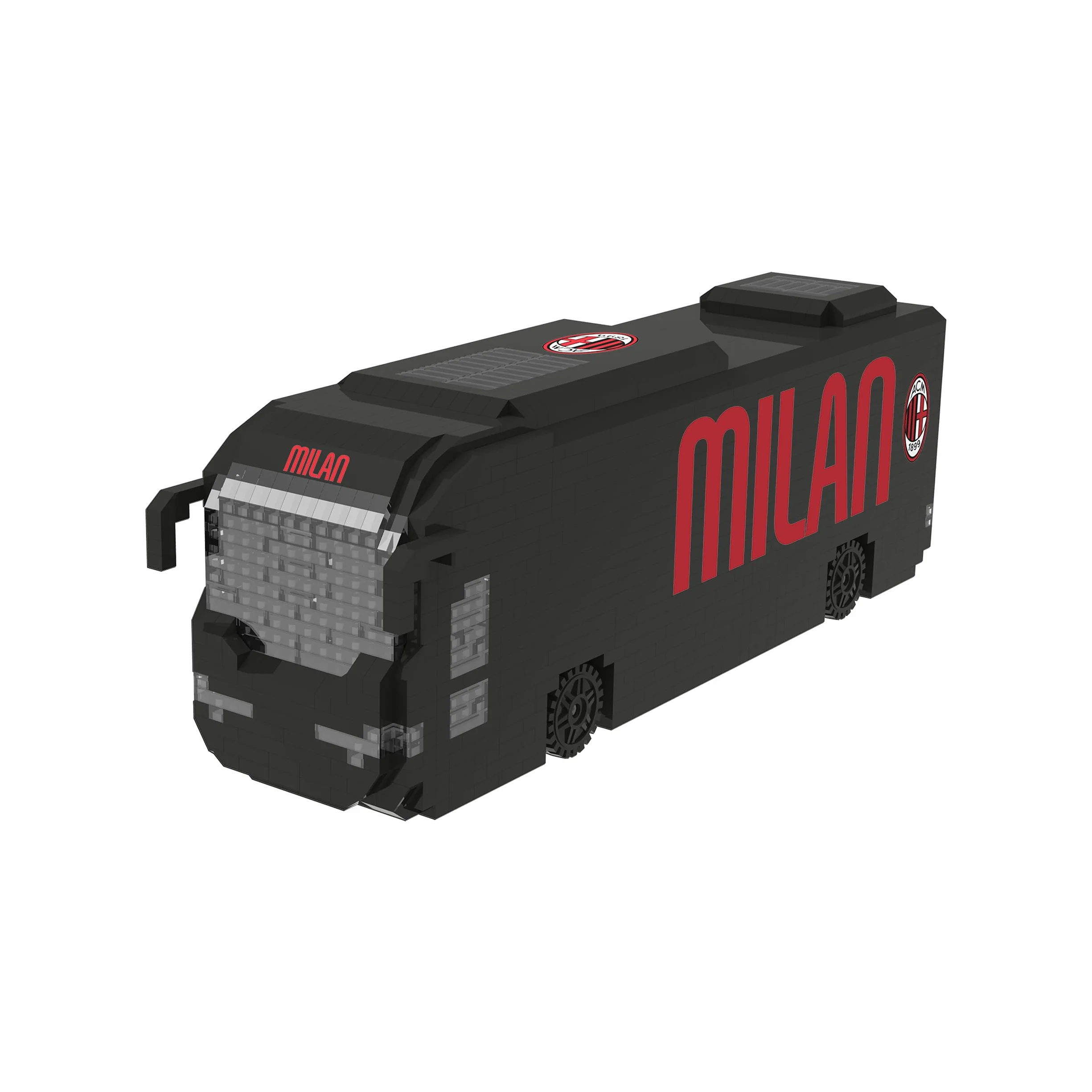 AC Milan BRXLZ 3D Bricks Bus d'équipe de Football Jouet de Construction Modèle