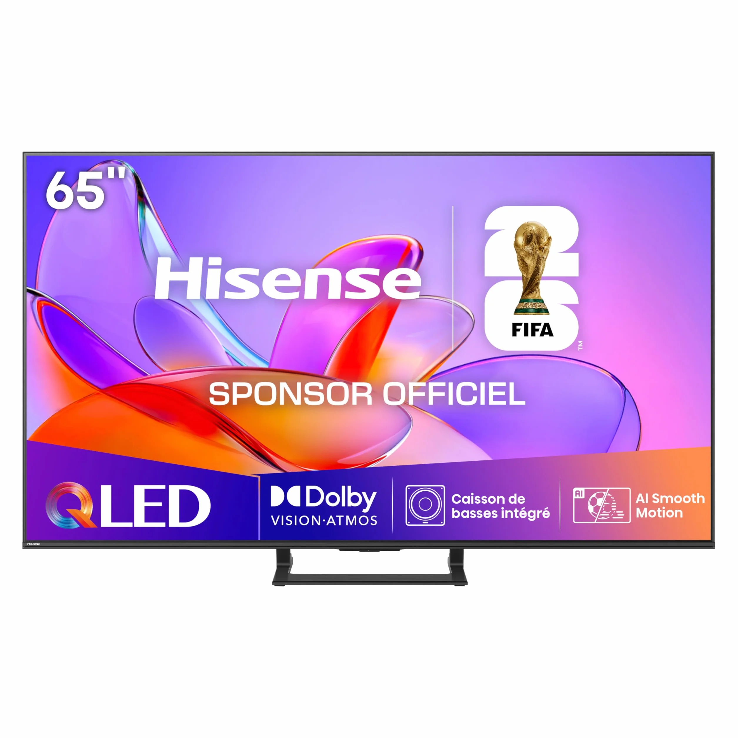 Hisense 65A7Q Smart TV 65" (164 cm) QLED 4K Dolby Vision Atmos HDMI 2.1 Game Mode Plus Noir