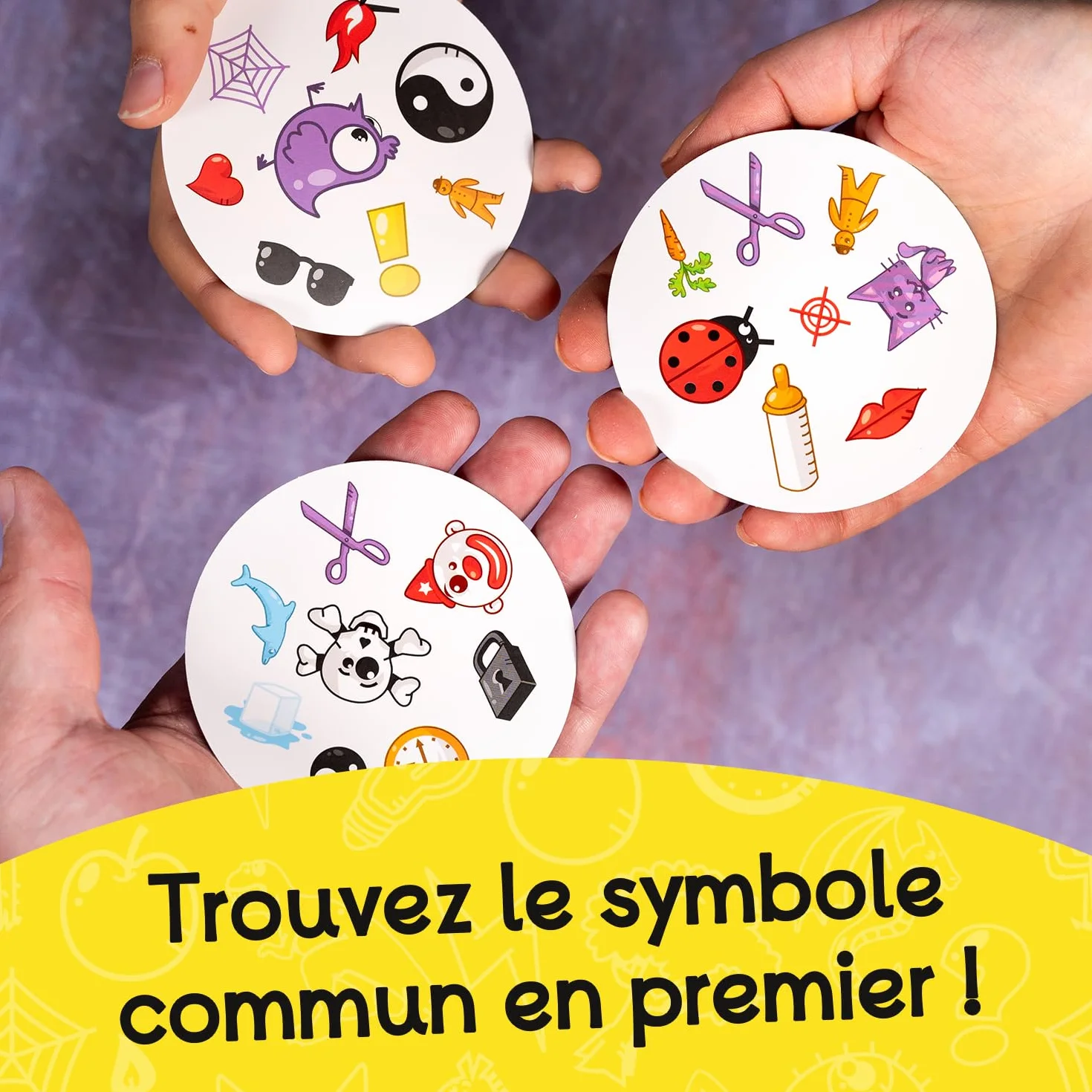 Asmodee Dobble Classique Jeu de Cartes pour Enfants dès 6 Ans - Jeu de Société Rapidité 2-8 Joueurs - Boite Métal Voyage 15 Min Français