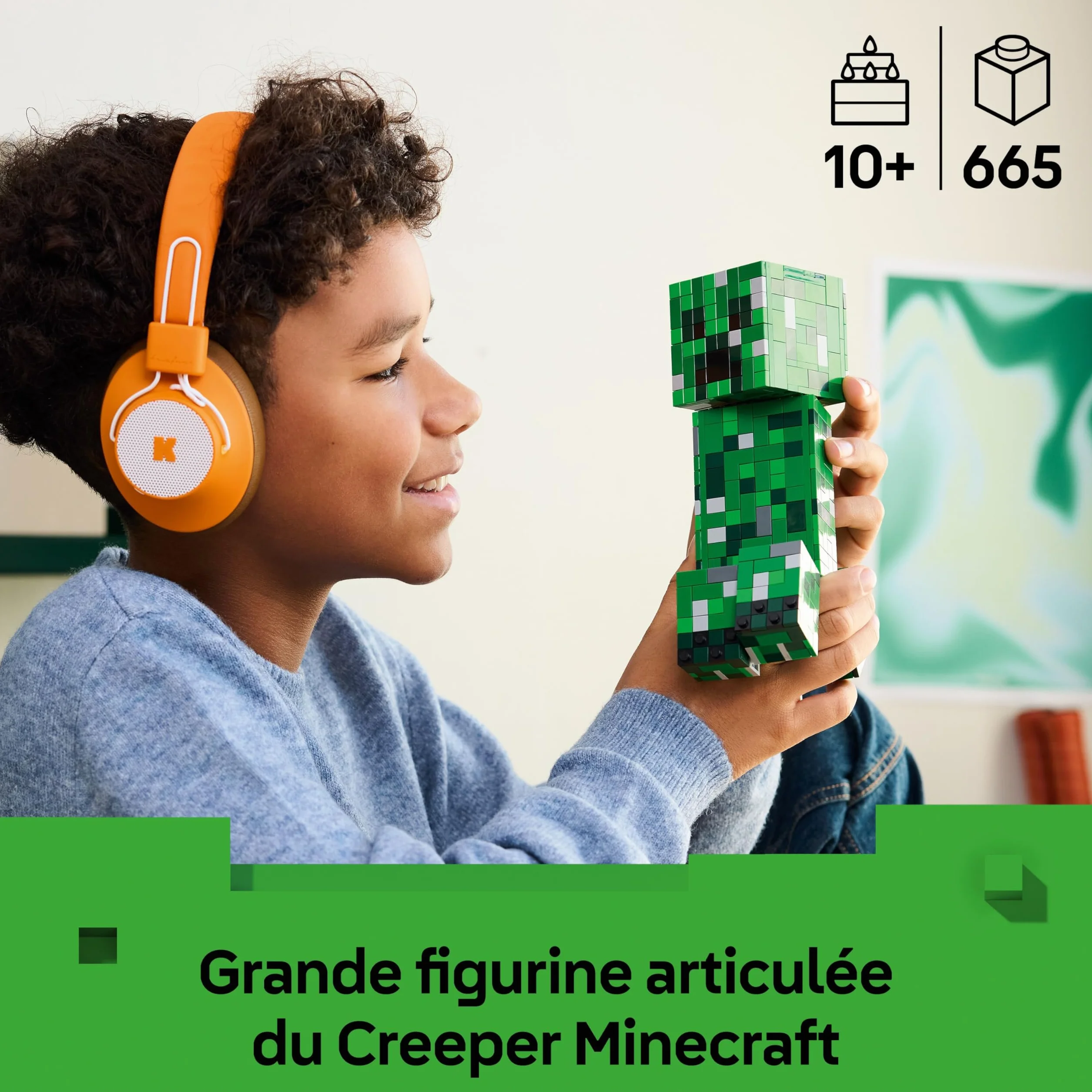 LEGO Minecraft Le Creeper Jouet de Construction Figurine Articulée 21276