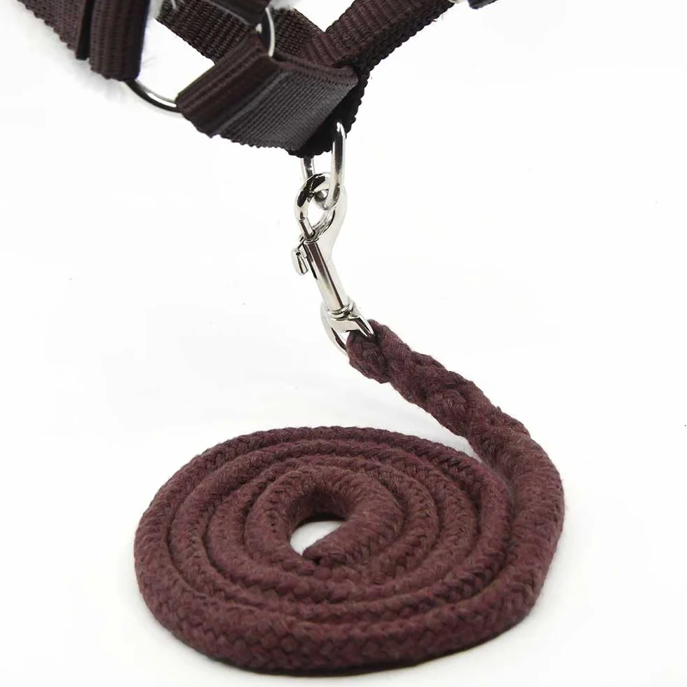 Cheval Bâton Hobby Horse A3 Bai Marron Crins Noirs Ensemble Complet Filet Mors Rênes Licol Longe Bonnet
