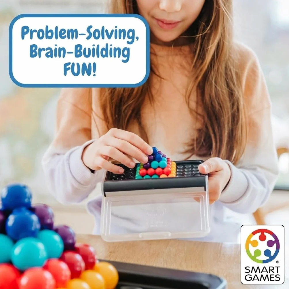 SmartGames IQ Puzzler Pro Jeu Casse Tête 120 Défis 2D 3D 3 Modes de Jeu