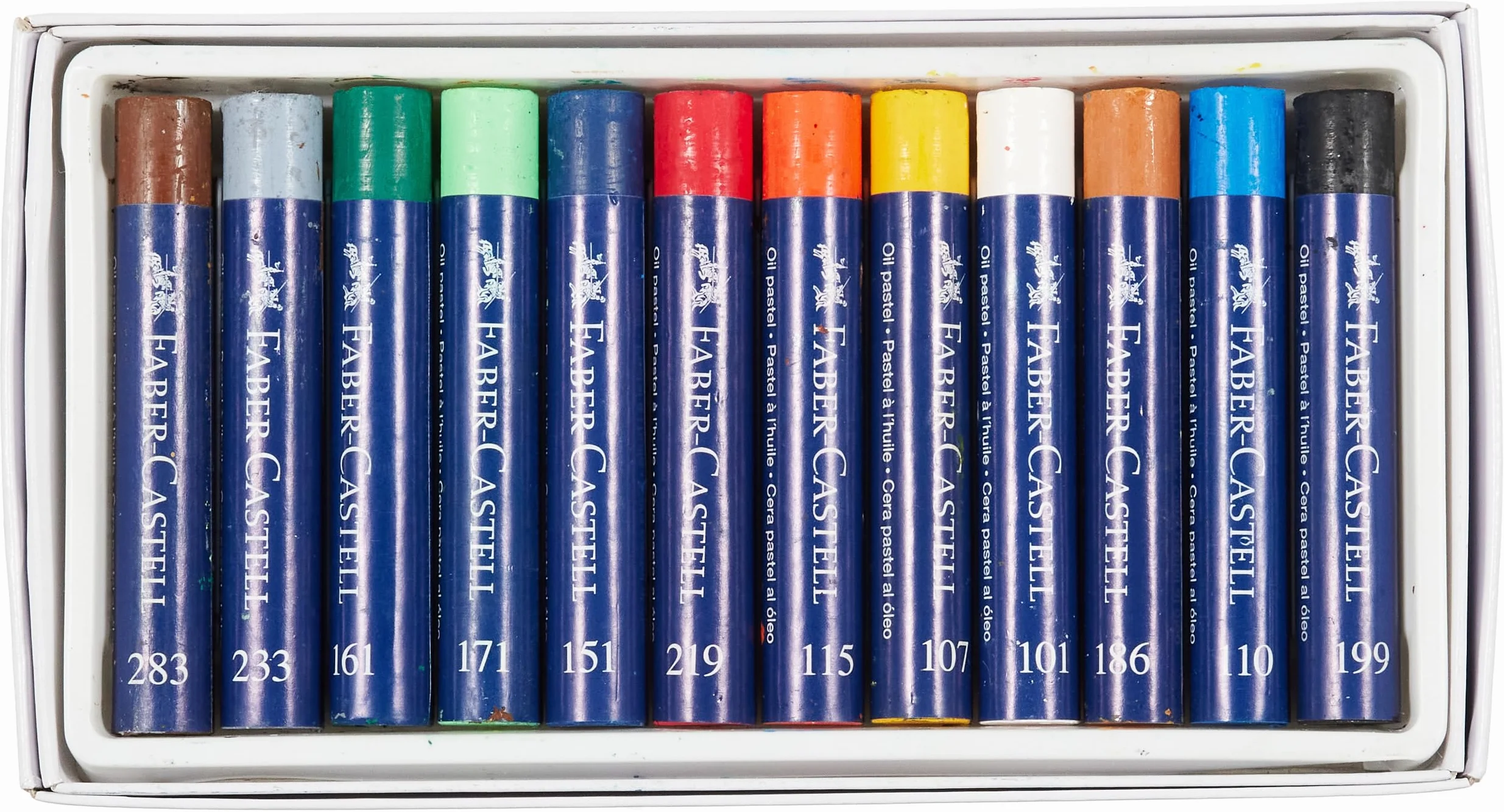 Faber-Castell Lot de 12 Pastels à l'Huile Multicolore