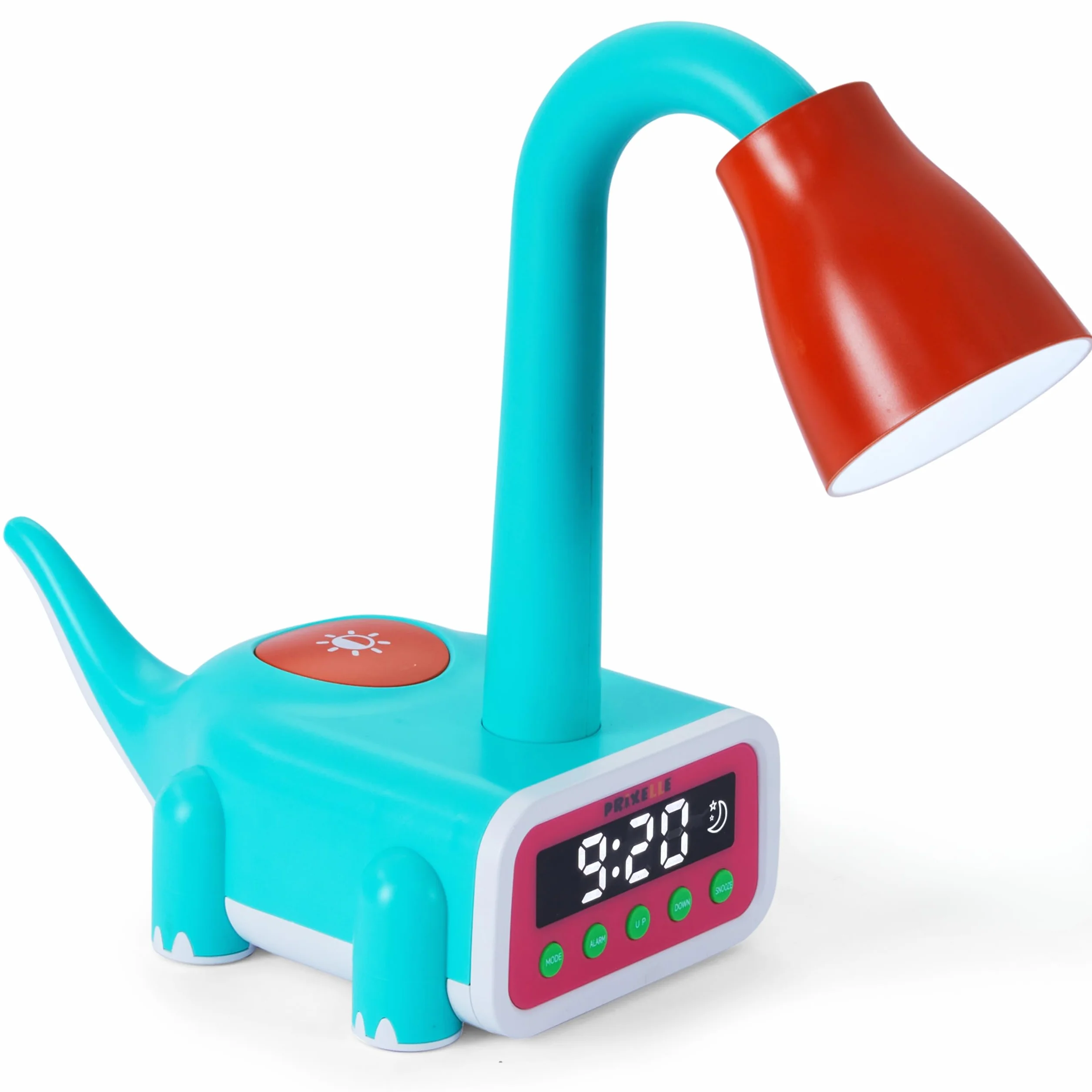 Kronosaur Reveil Enfant Dinosaure 3 en 1 Lampe Douce de Chevet Lune Gardienne