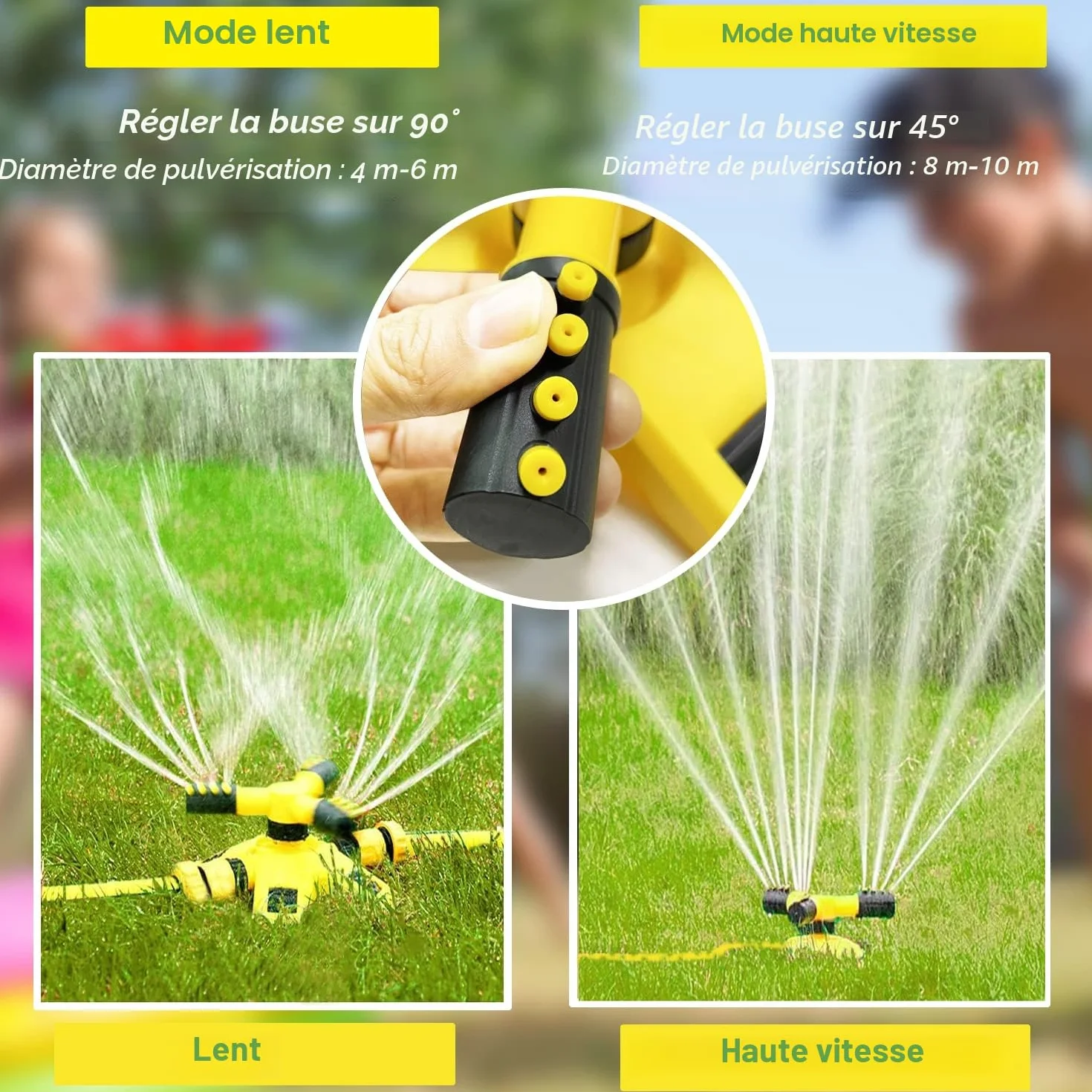 Arroseur d'eau de jardin en forme X pour enfants extérieur