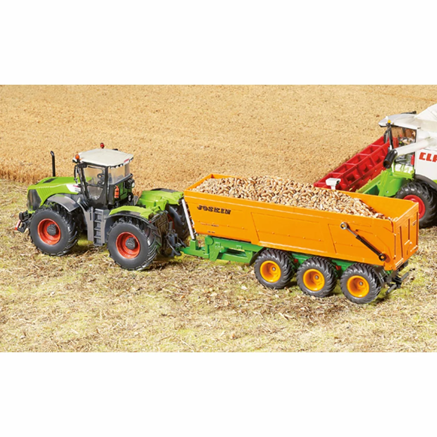 SIKU 2892 Benne à Trois essieux Joskin 1:32 Orange Métal Plastique Bac basculant