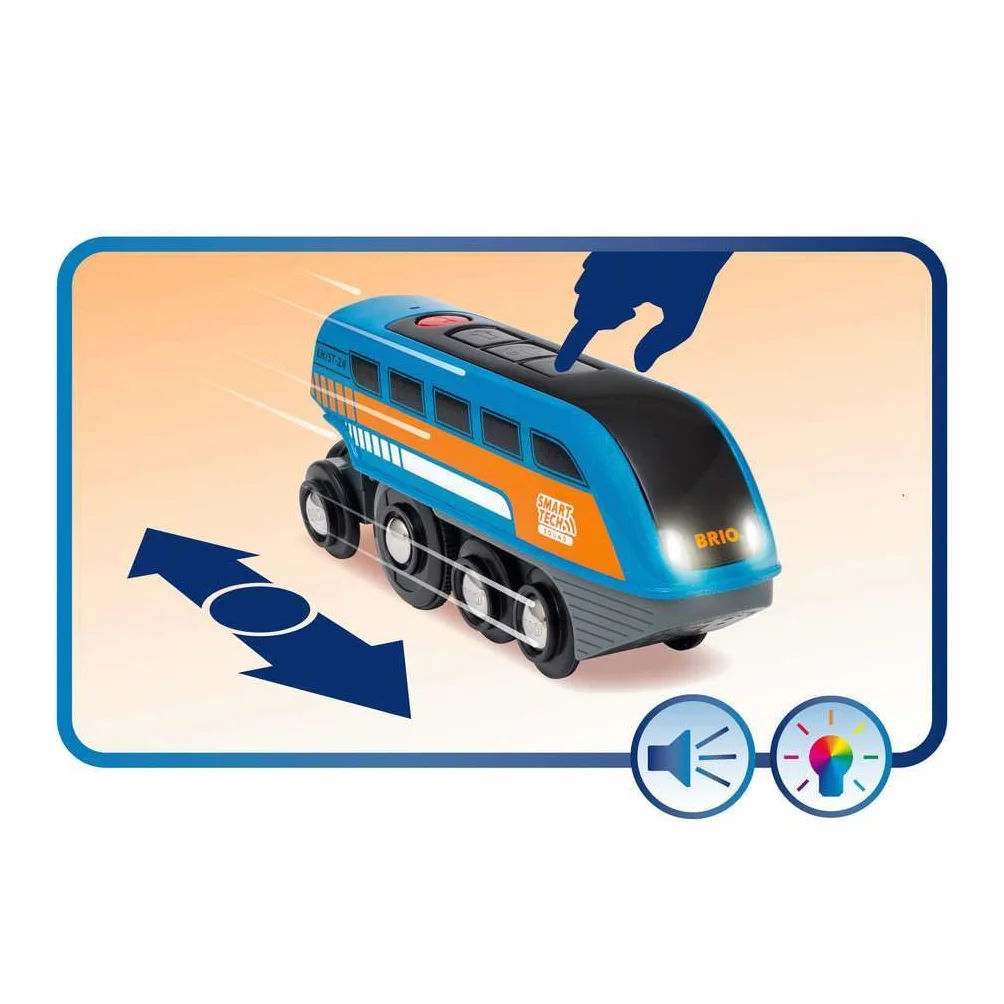 Brio World Locomotive à Enregistreur Vocal Smart Tech Sound Train électrique Intelligent STEM Jouet 3 Ans