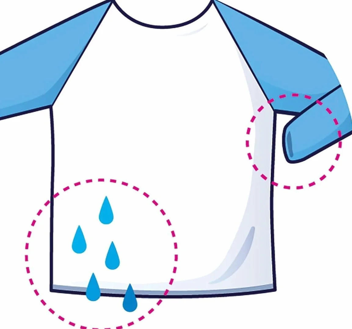 Maped Color'Peps Tablier de Protection Enfant 18 mois-5 ans Imperméable Peinture Loisir Créatif