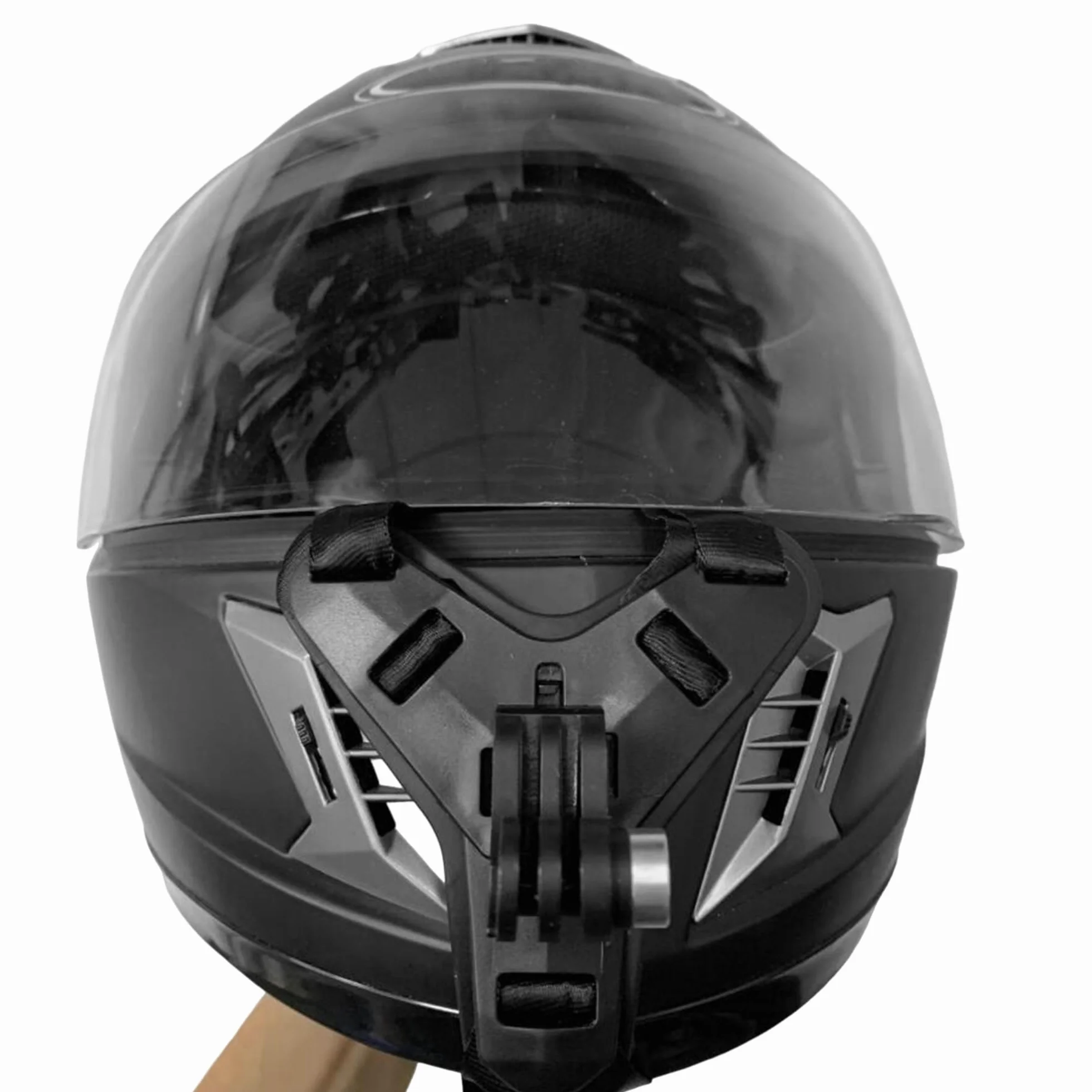 Support pour casque de moto menton avec vis pour GoPro Hero 13/12/11/10/9/8/7/6/5/4/3, Osmo Action, Noir