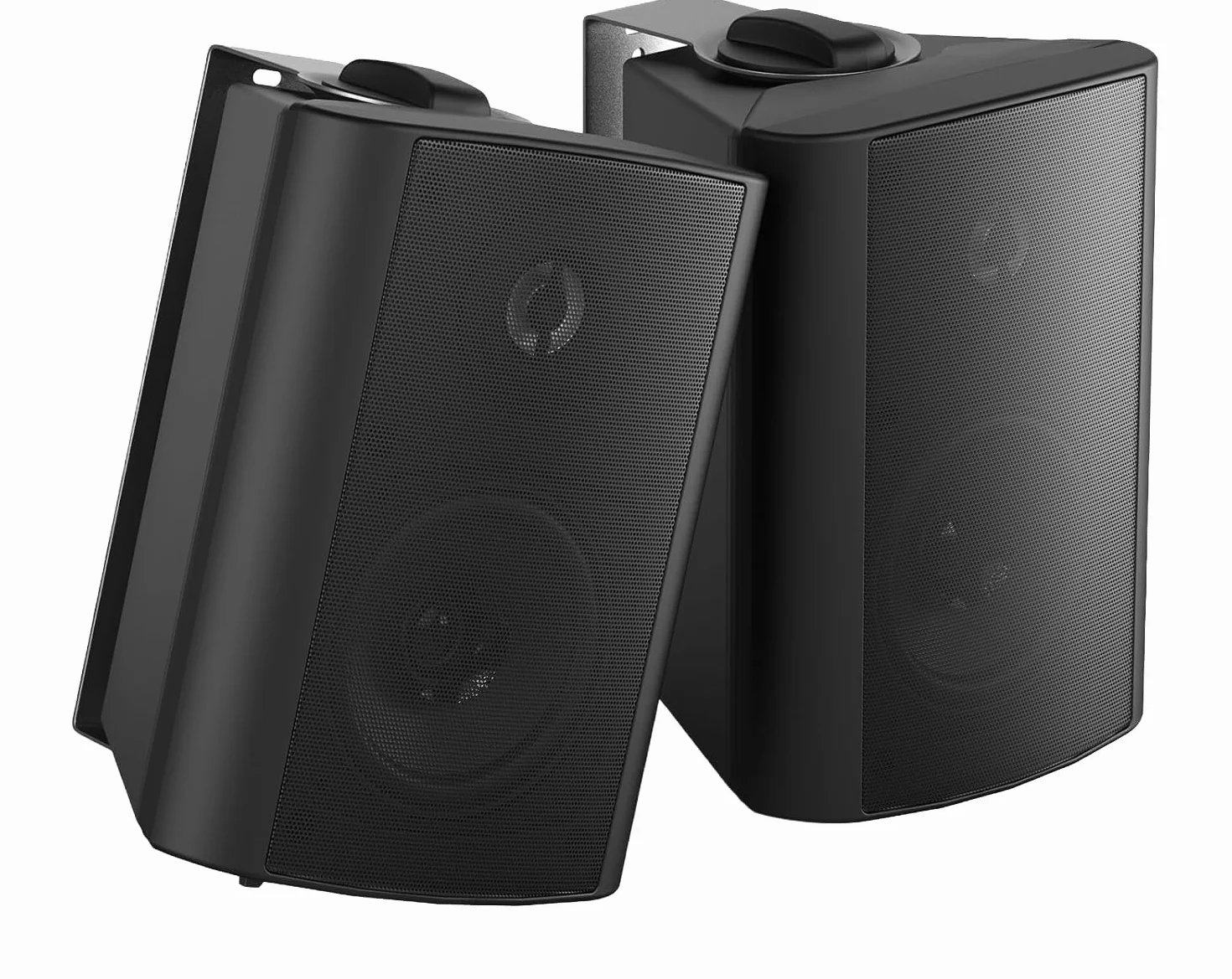 Herdio 4 Pouces Enceinte d'Extérieur Bluetooth 200W 2 Voies Etanche Haut-parleur Extérieur Noir