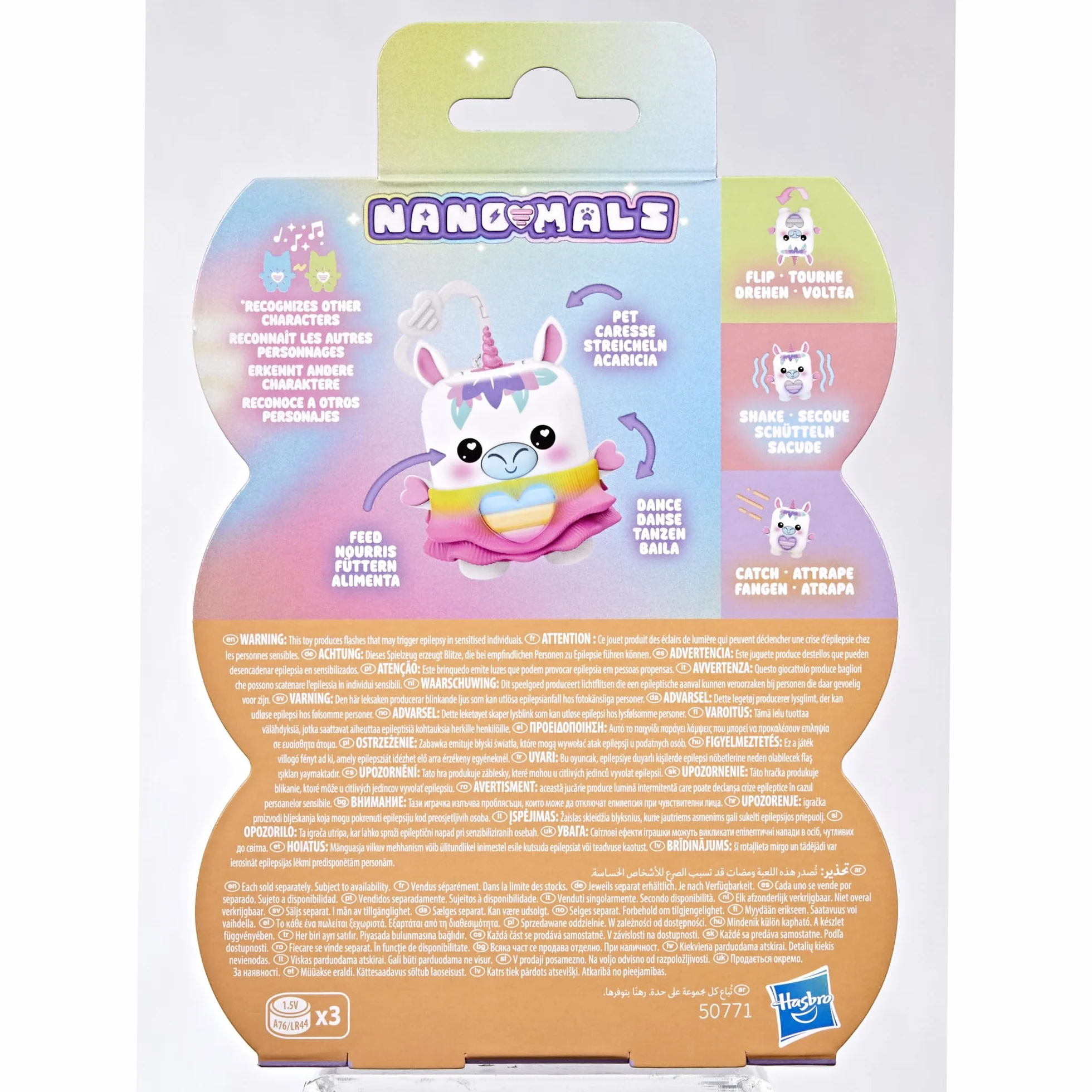 Hasbro Nano-Mals Meadowmist la Licorne Compagnon électronique Blanc