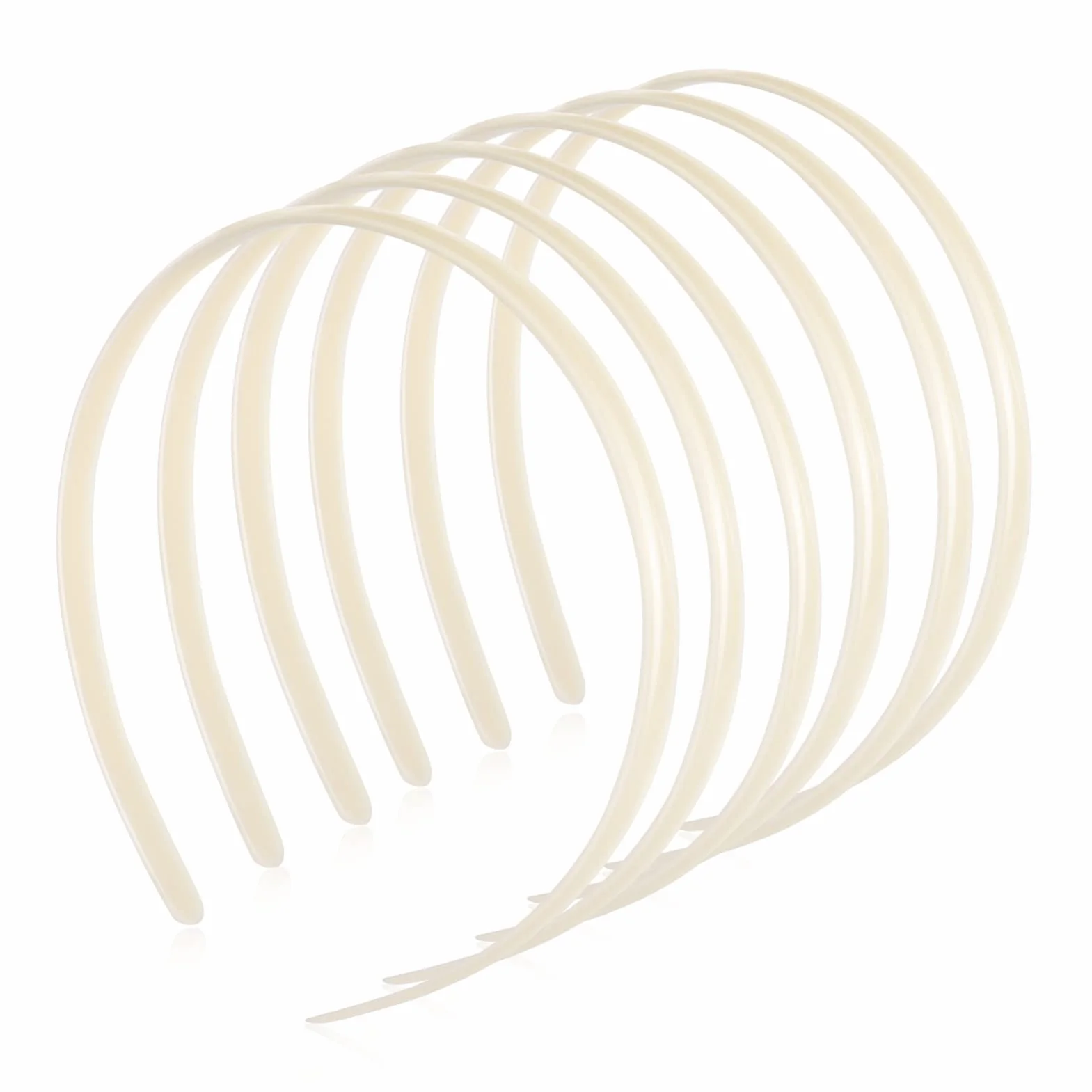 Lot de 12 têtes blanches en plastique pour bricolage femme fille