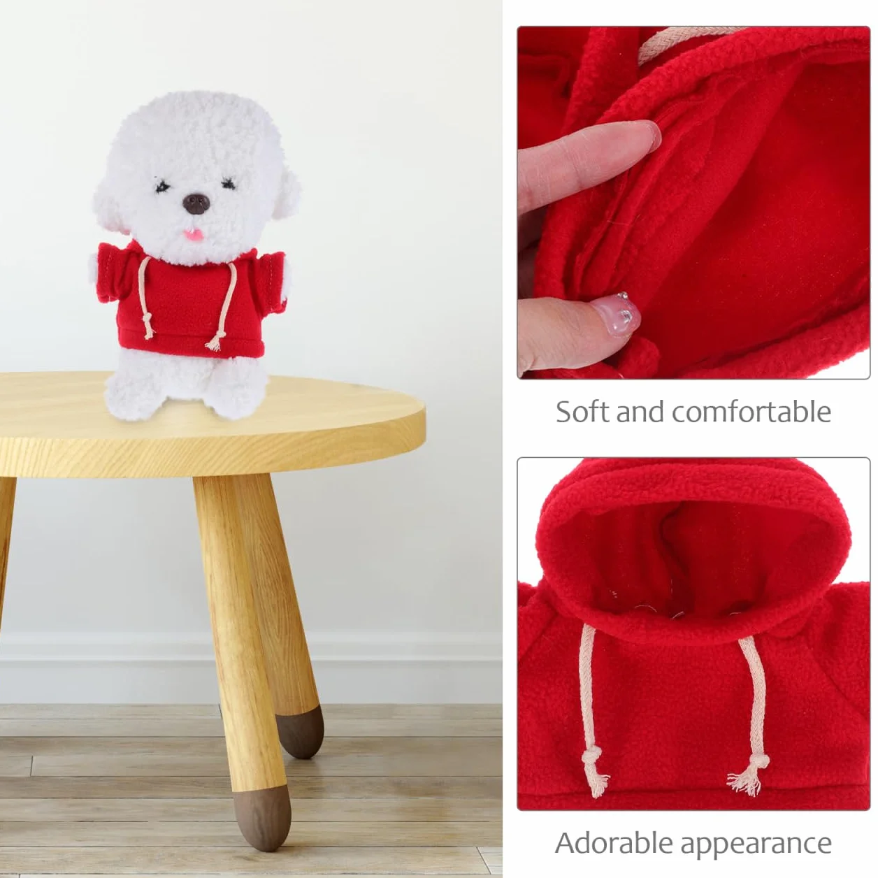 KICHOUSE Vêtements pour poupées avec sweat à capuche - Tenues interchangeables pour peluches