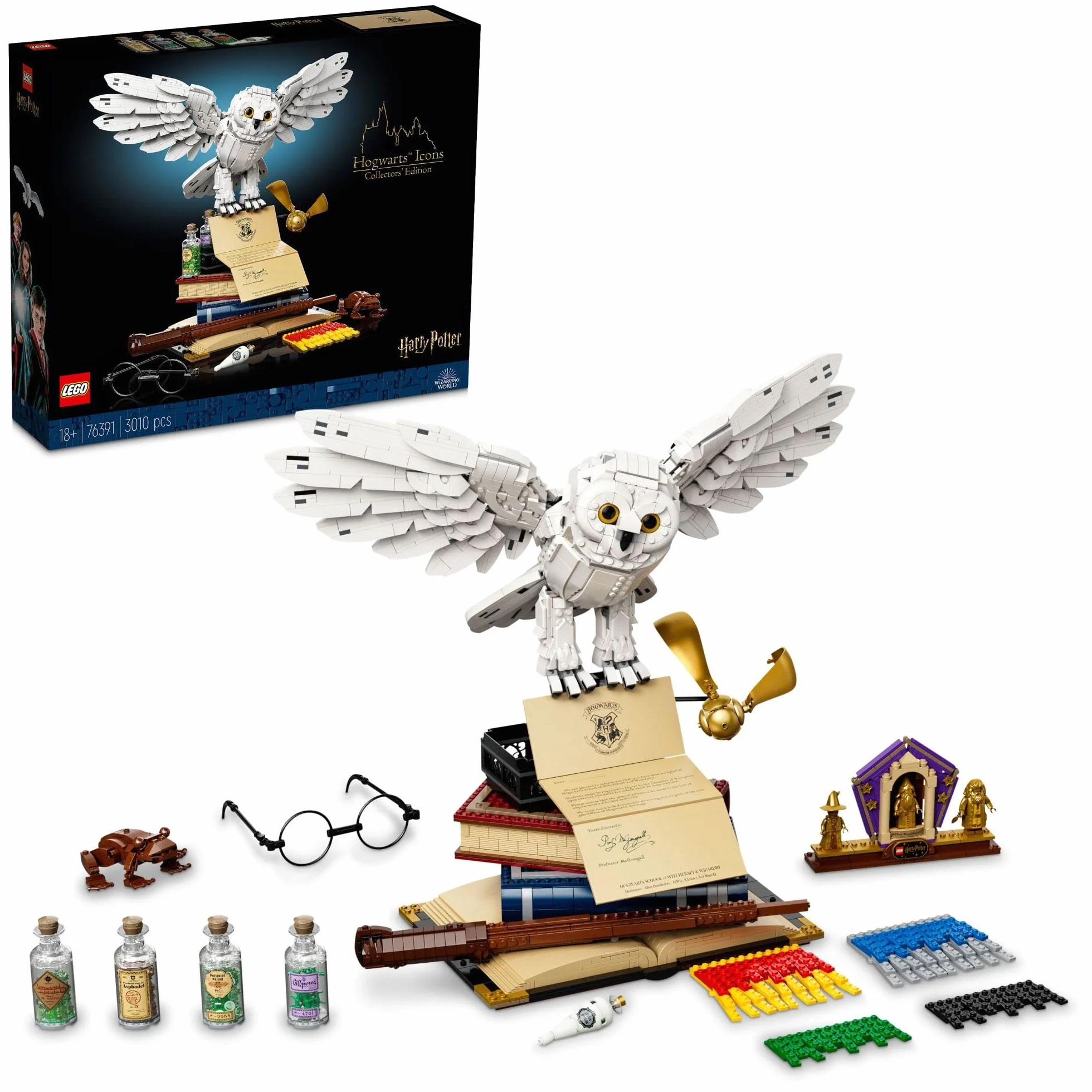 LEGO Harry Potter 76391 Lot de 3 010 icônes de Poudlard Édition collector 20e anniversaire