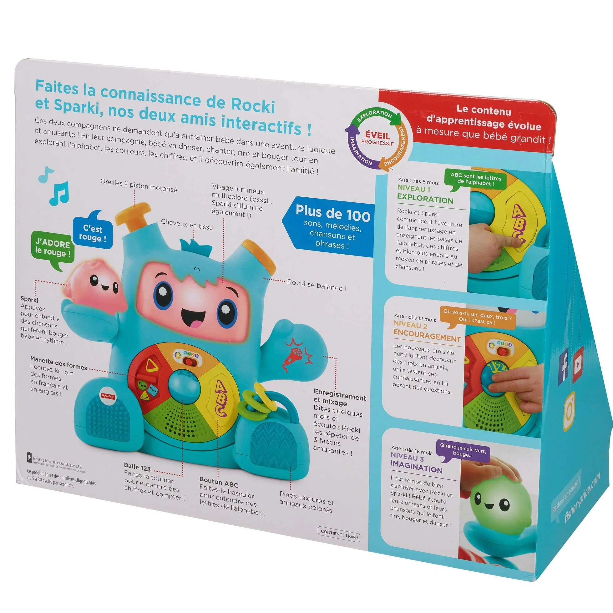 Fisher-Price Mon Ami Rocki Réveils Educatifs