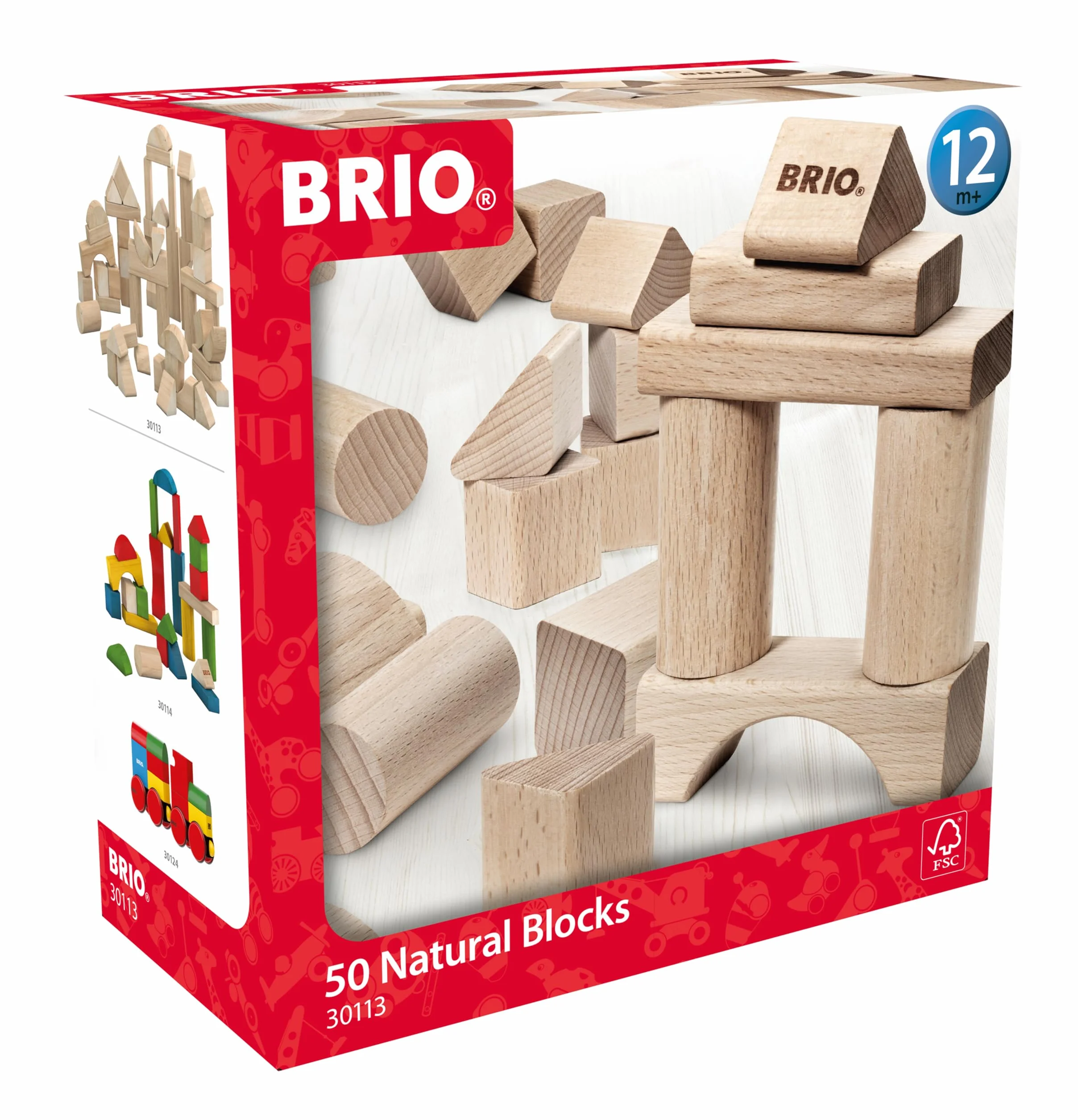 BRIO 30113 Blocs de Construction Naturels 50 Pièces