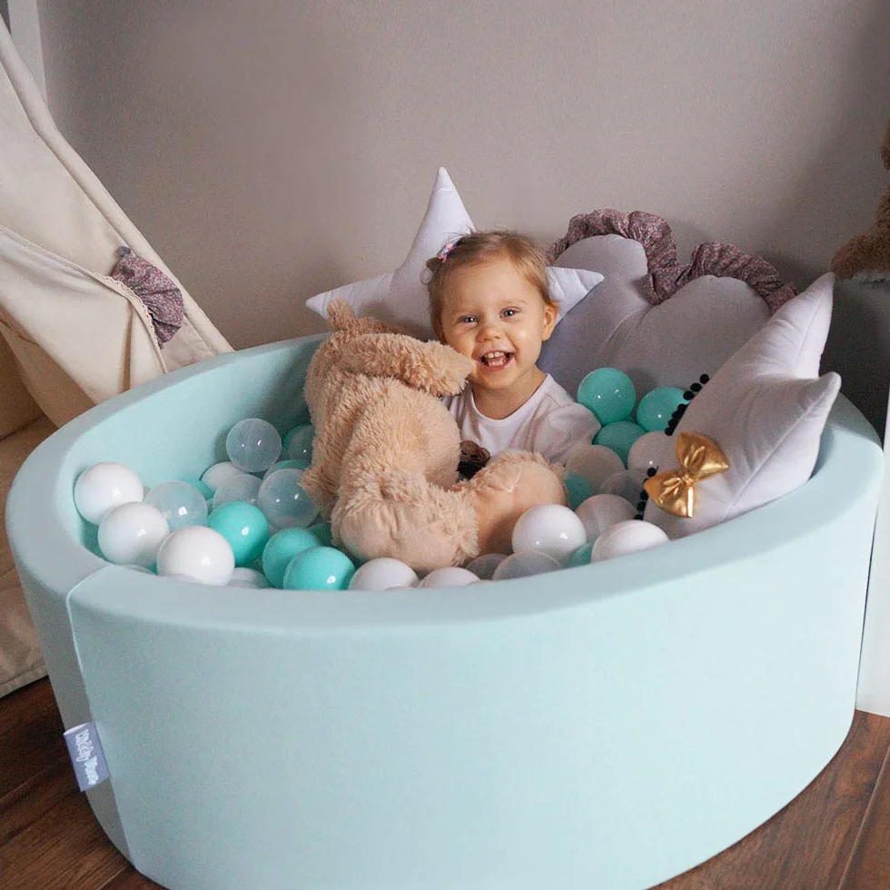 KiddyMoon 100 Balles Colorées Plastique Piscine Enfant ∅ 7Cm