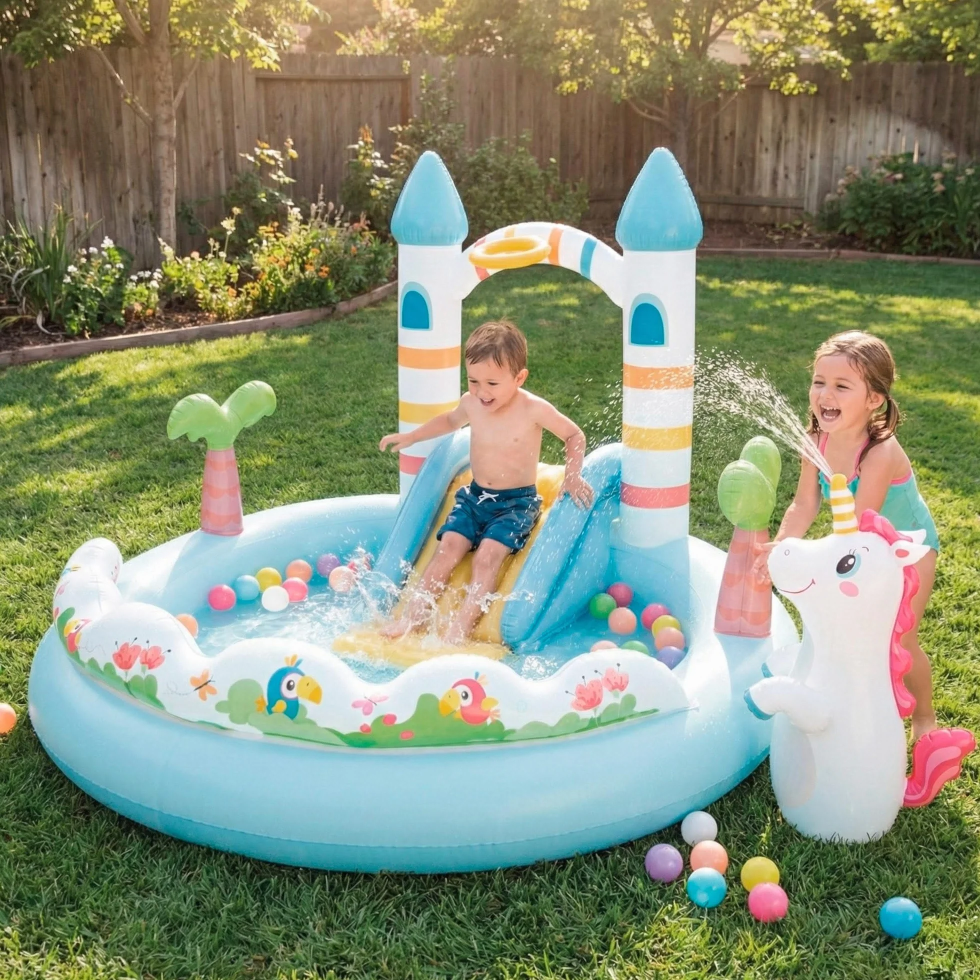 Intex Aire de Jeu Gonflable Château Magique 56148NP