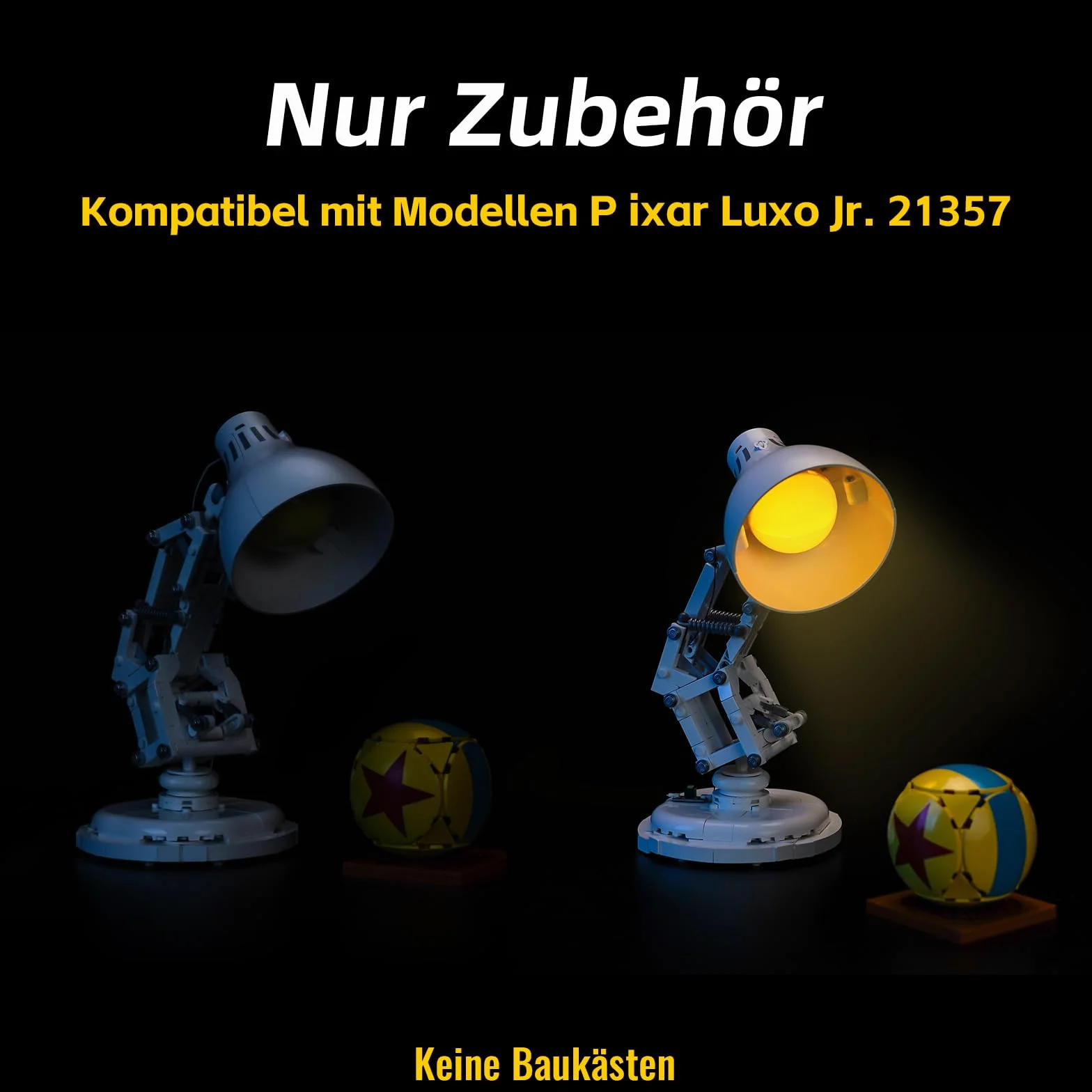 Kit d'éclairage LED compatible Lego Ideas Pixar Luxo Jr. 21357, jouet créatif