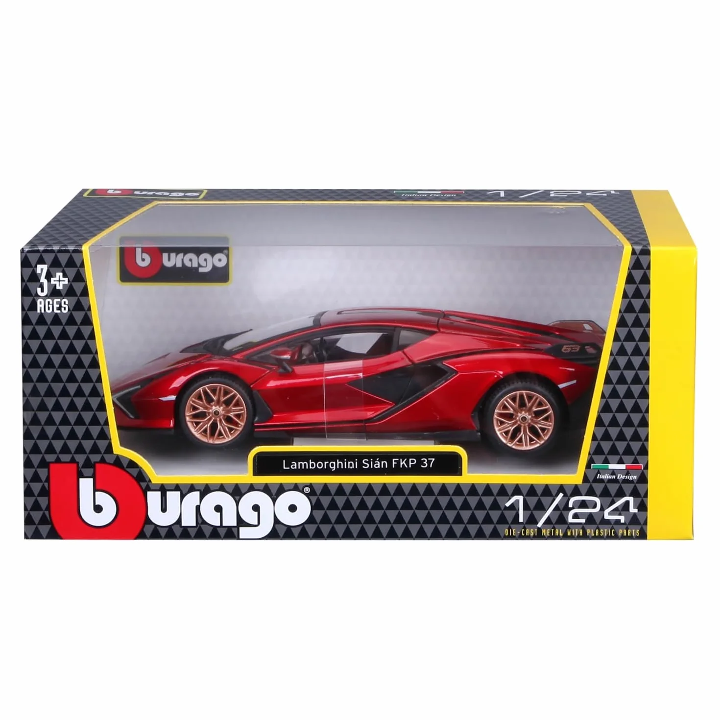 Bburago B18-21099R Lamborghini SIAN FKP 37 Rouge Motifs et Couleurs Assortis