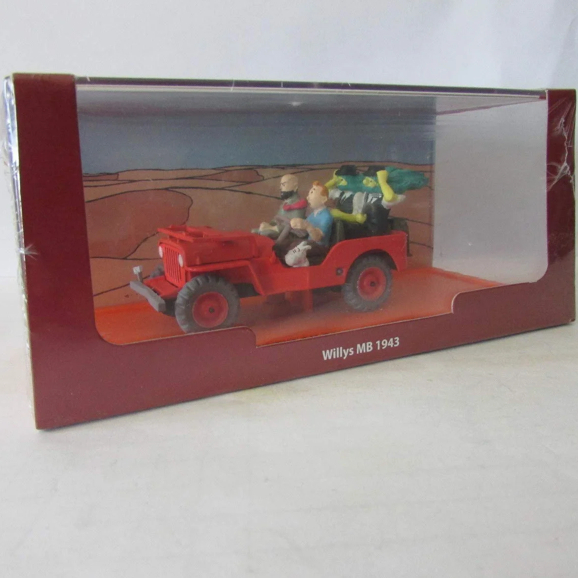 La Jeep Willys MB 1943 1/43 Tintin au pays de l'or noir par Hergé Moulinsart