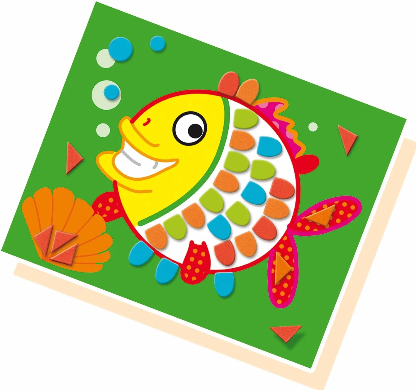 SES Creative Mosaique Loisir Creatif 12 Cartes Autocollants Multicolore Enfants 3 Ans