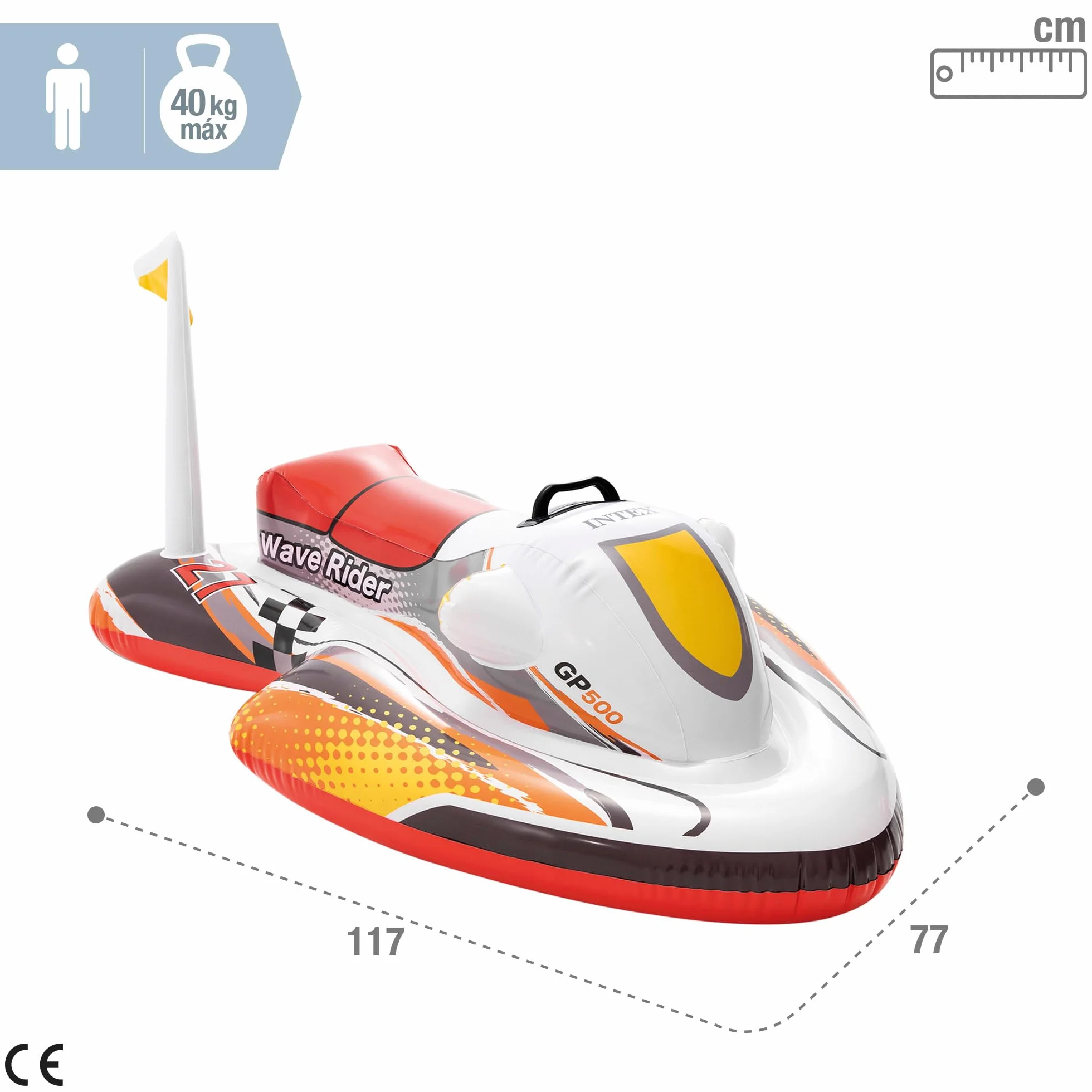 Intex bouée scooter 1 place à chevaucher