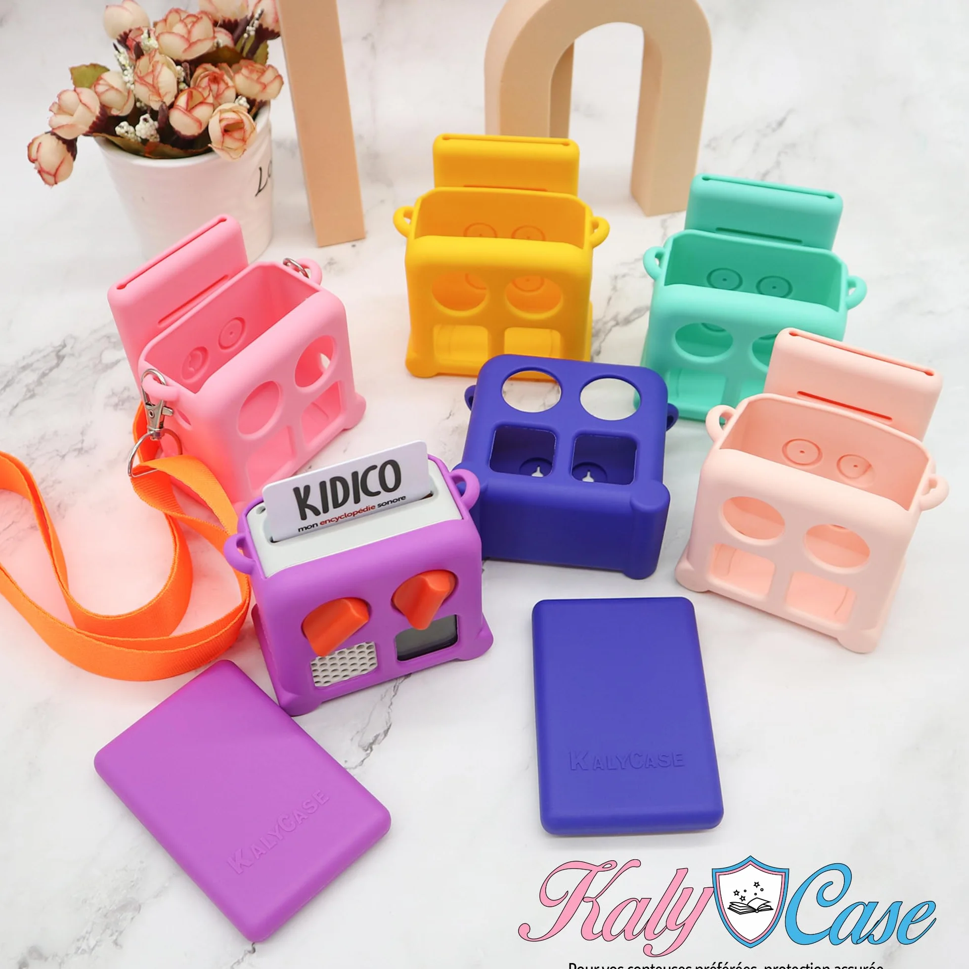 Coque Silicone YOTO Mini avec Pochette Porte-Cartes et Bandoulière Détachable Vert