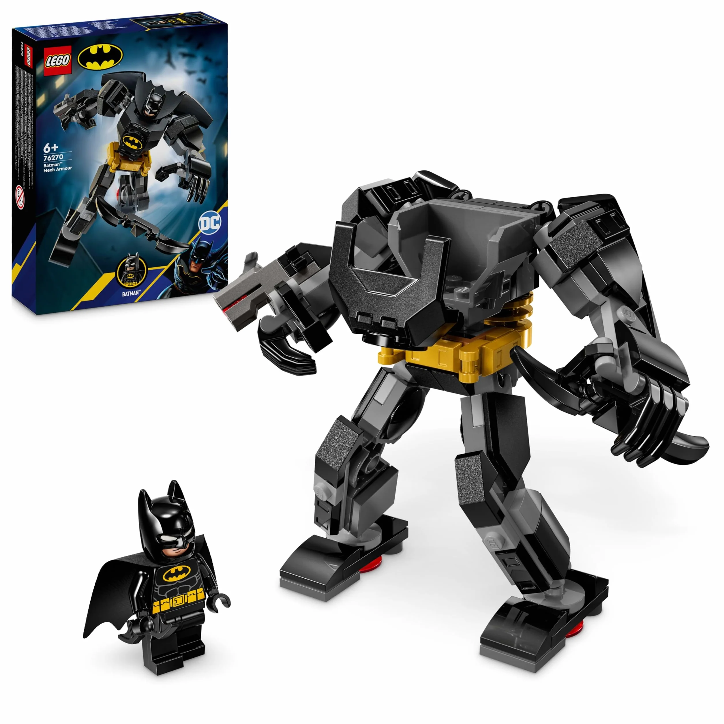 LEGO Superheroes DC L’Armure Robot de Batman Jouet de Super-héros Figurine XXL et Minifigurine 76270