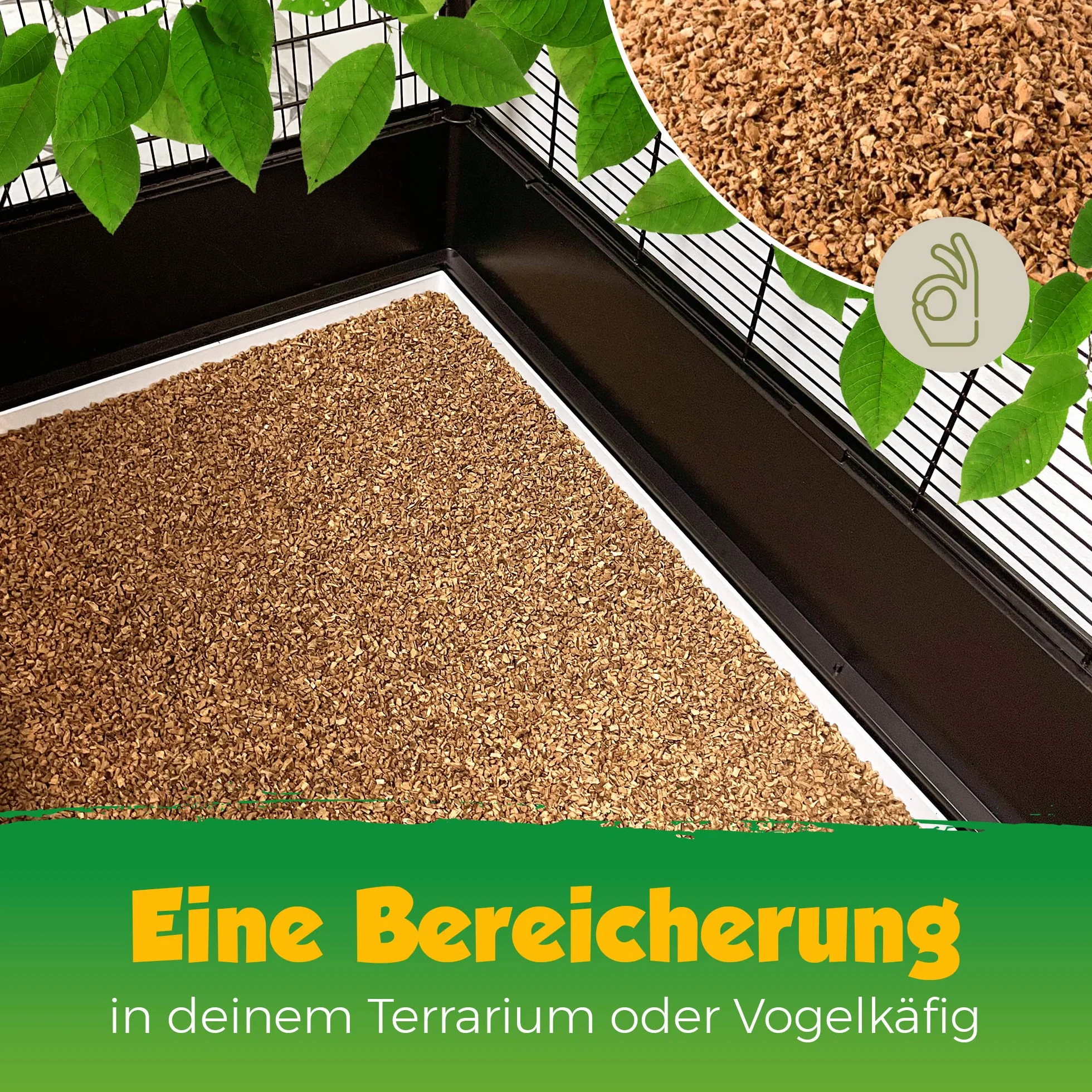 Granulés de Liège Kork-Deko 1-2 mm 10 l Terrarium Bricolage Modélisme
