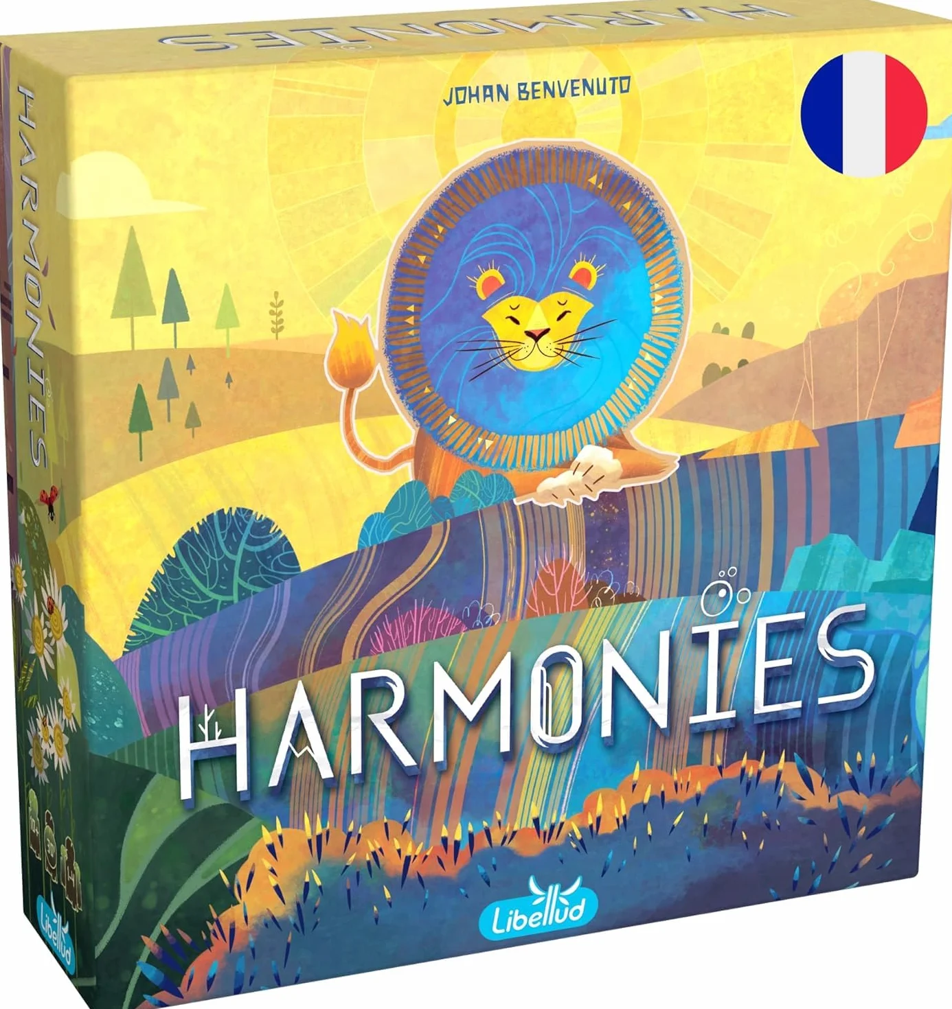 Asmodee Harmonies Jeu de Société Enfants dès 10 Ans Création de Paysages et Habitats pour Animaux Stratégie Version Française
