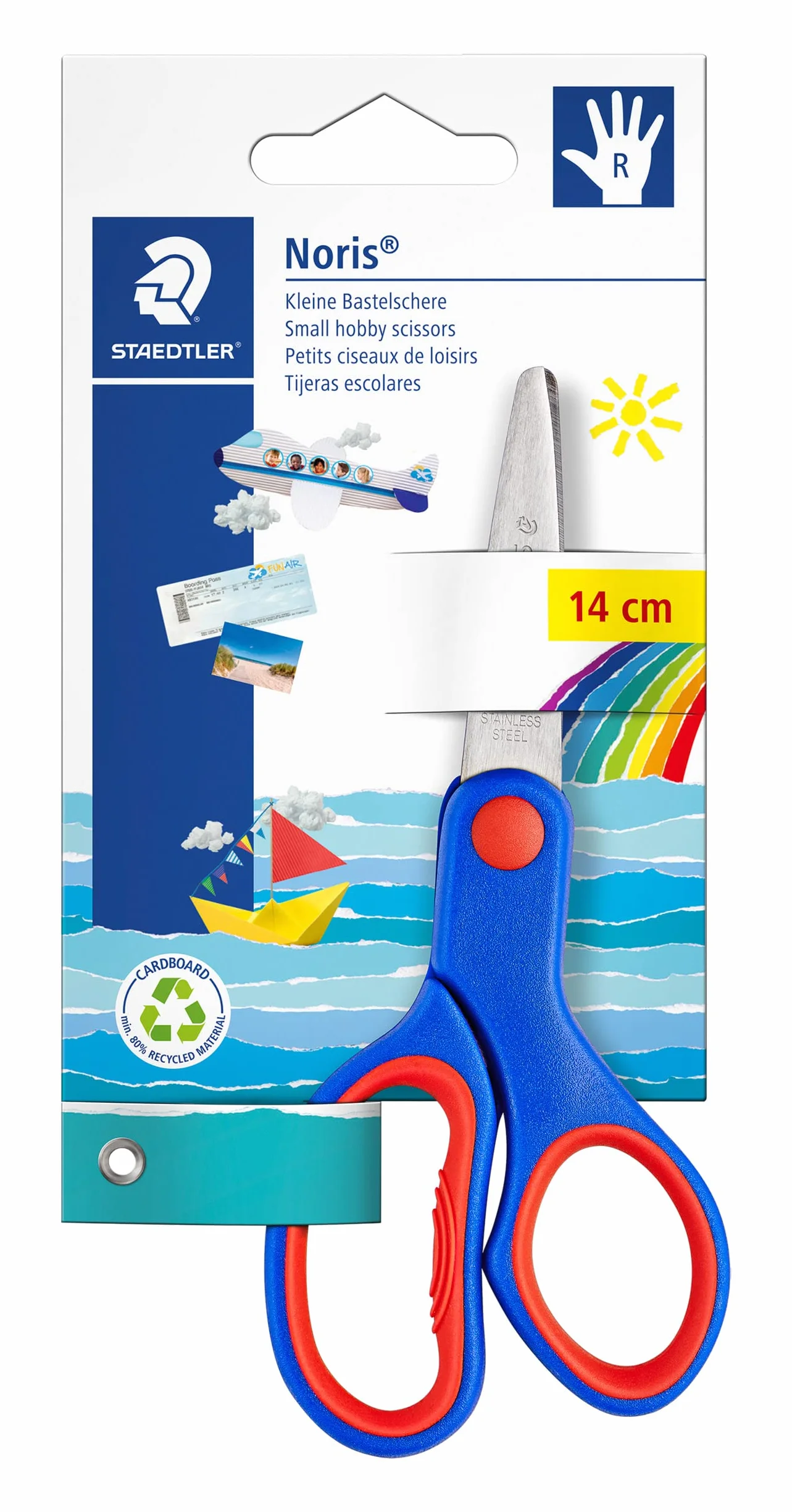 Staedtler Noris 965 Ciseaux droitiers à bouts arrondis 14 cm Sécurisés pour enfants