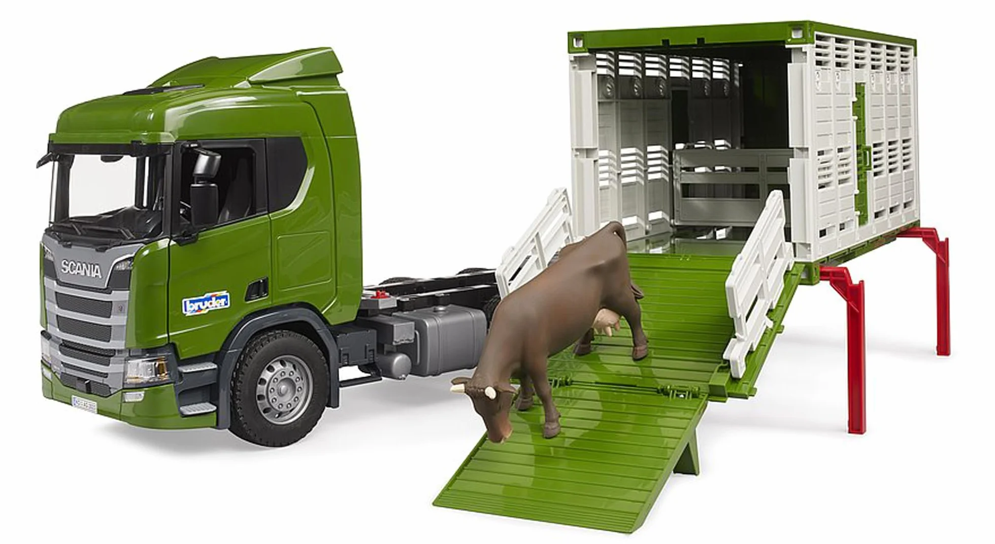Bruder 03548 Scania Super 560R Camion transport animaux 1:16 Bovin Jouet 4 ans