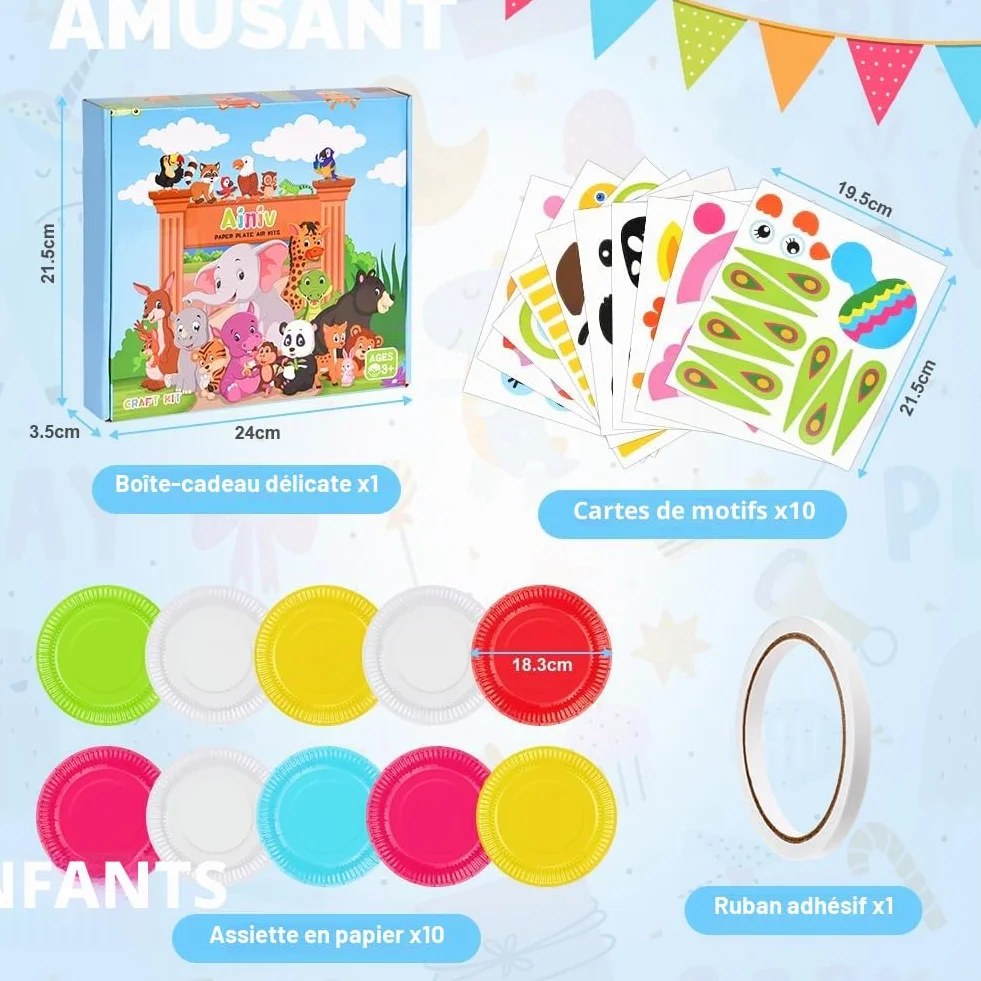 Kit DIY Activité Manuelle Enfant 3-10 Ans, Jeux Créatifs Fille Garçon, Cadeau Halloween Noël