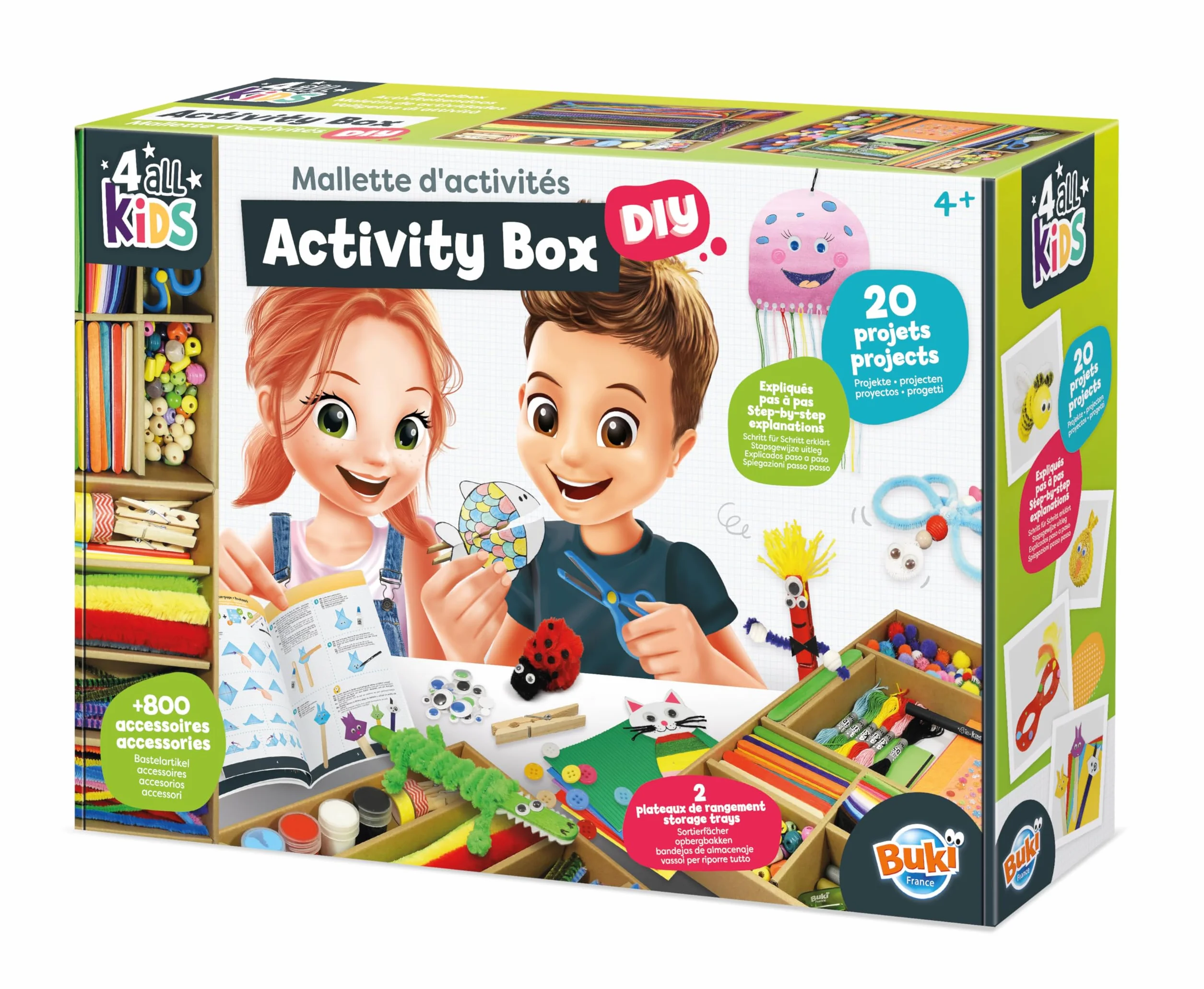 Buki Mallette d'activités Blanche FK003
