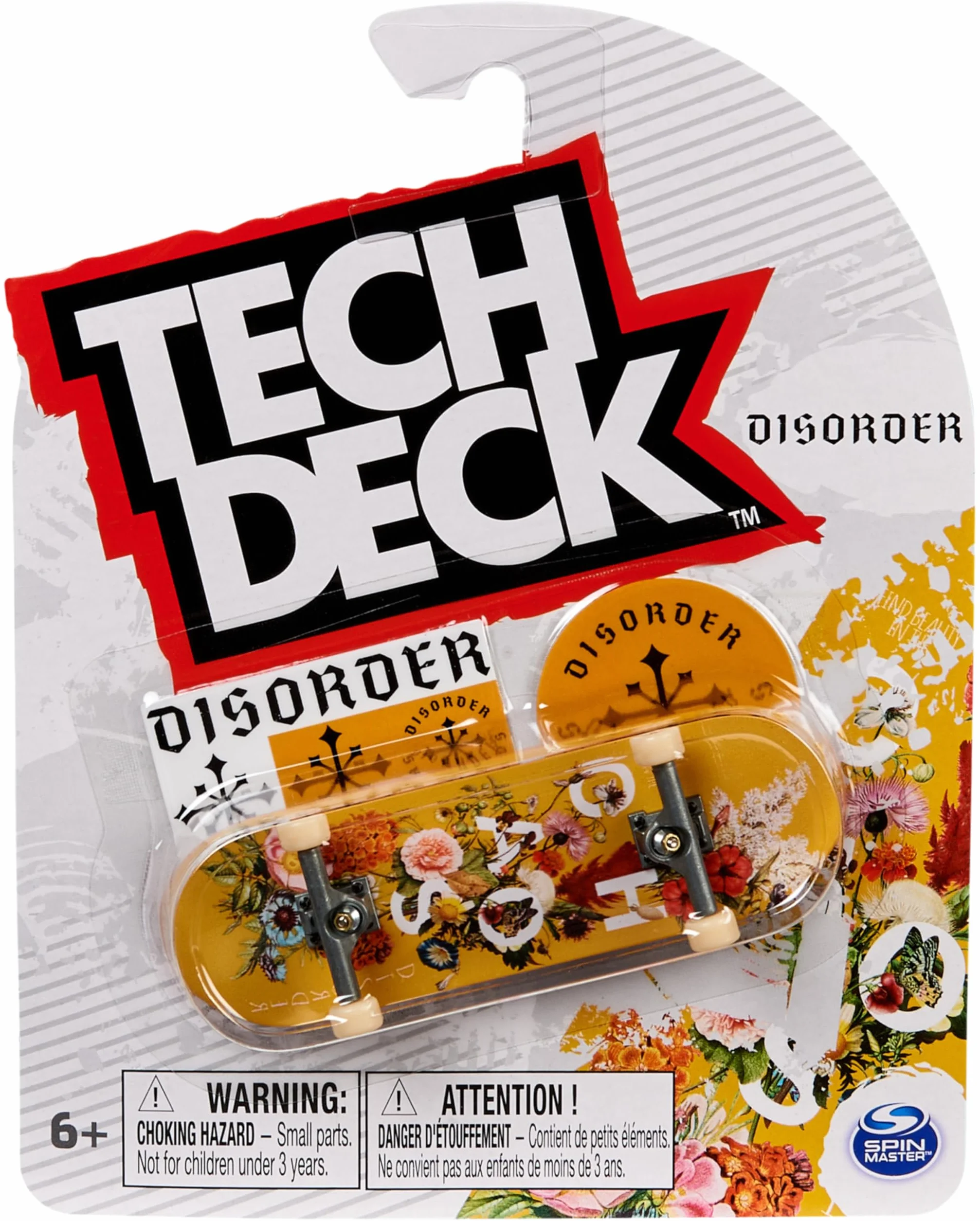 Tech Deck Pack 1 Authentique Finger Skate 96 mm À Personnaliser avec Autocollants Mini Skate Doigt Jouet Enfant 6 Ans+
