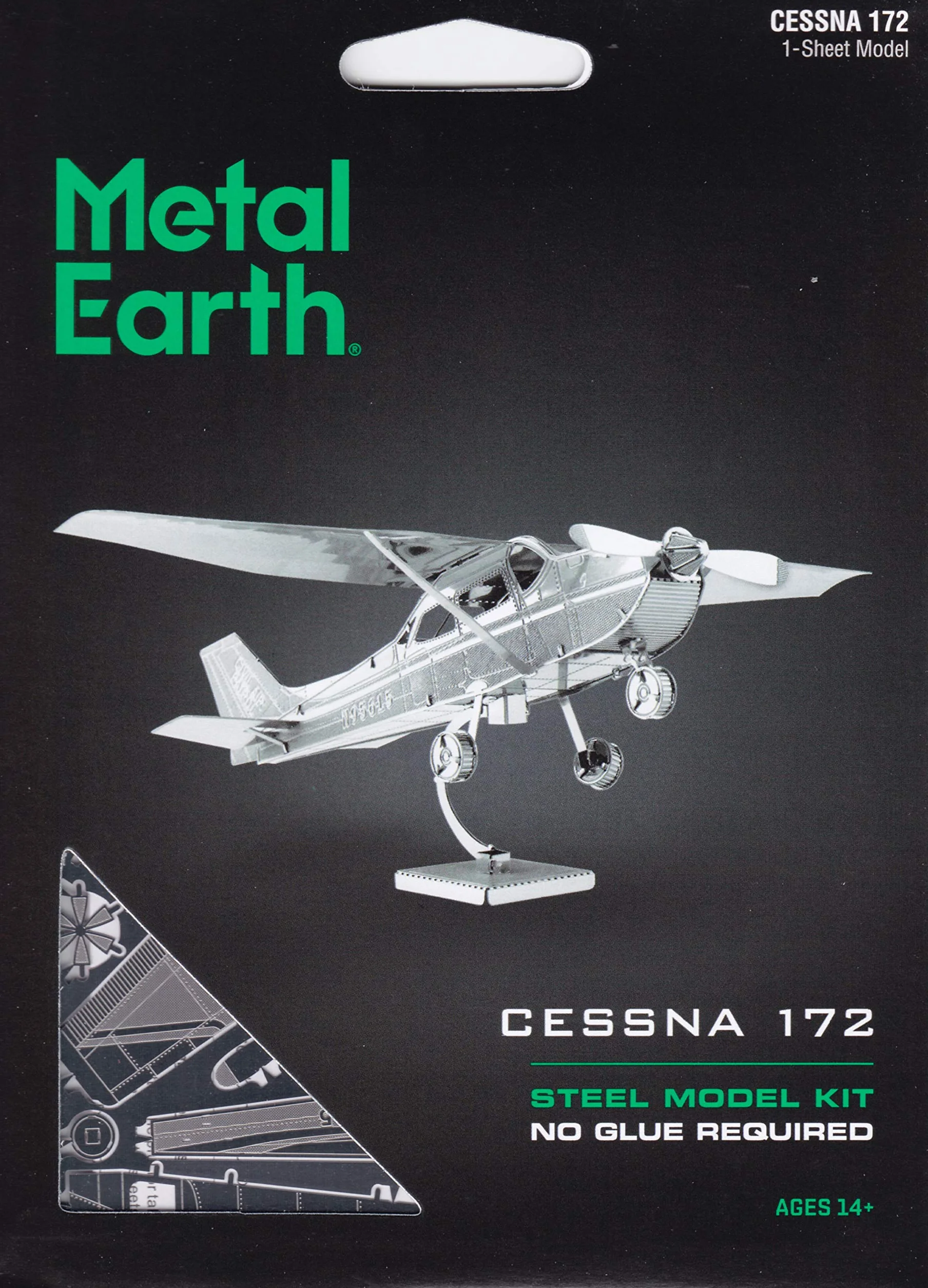 Metal Earth Maquette 3D Aviation Cessna Skyhawk 11,4 x 9,2 x 2,5 cm