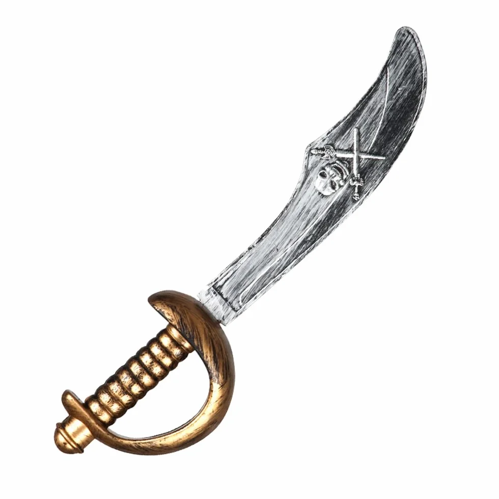 Boland Epée de pirate 37 cm lame tête de mort carnaval Halloween