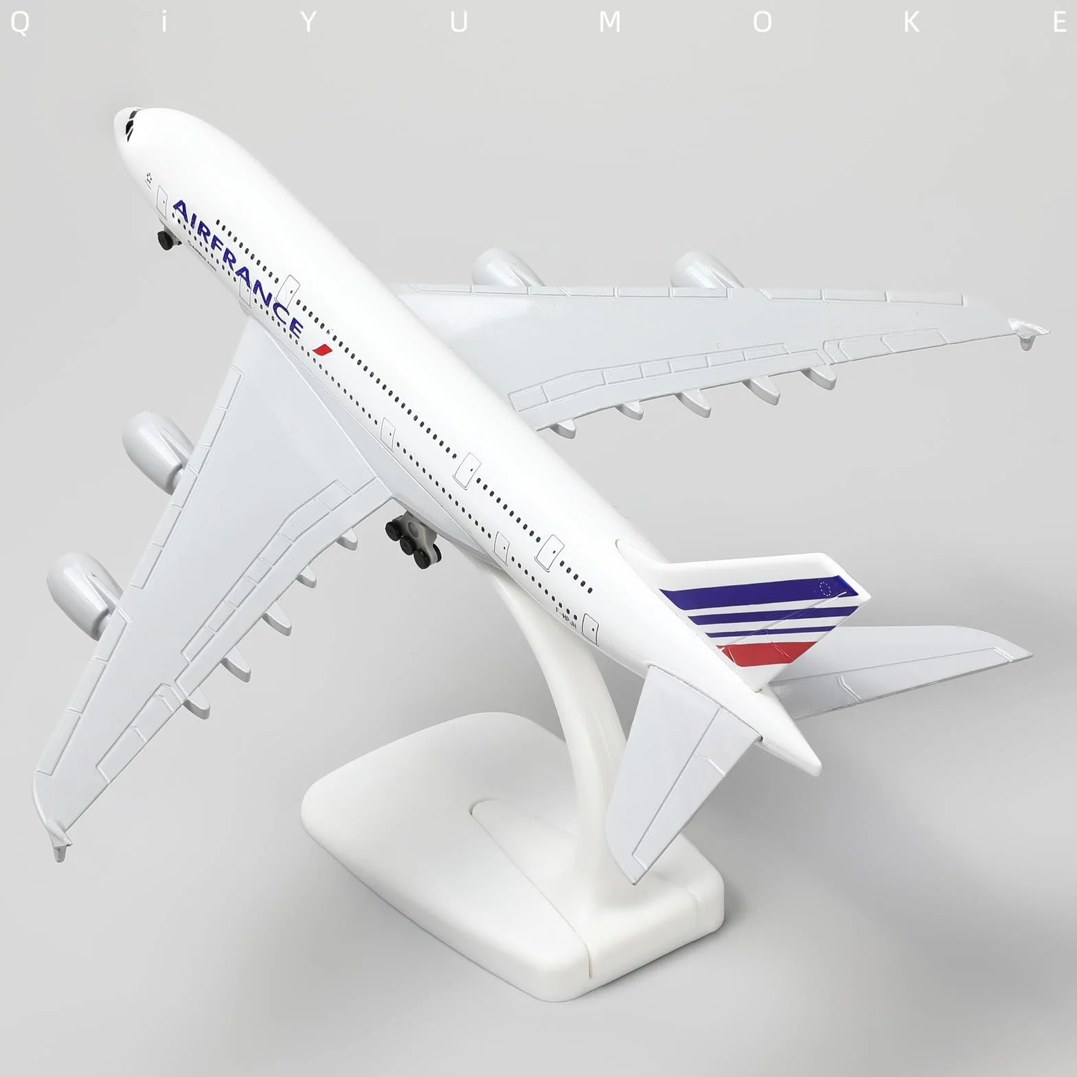 France 380 Modèle d'avion en métal A380 avec Support 7,5 Pouces Décoration d'Affichage Cadeau