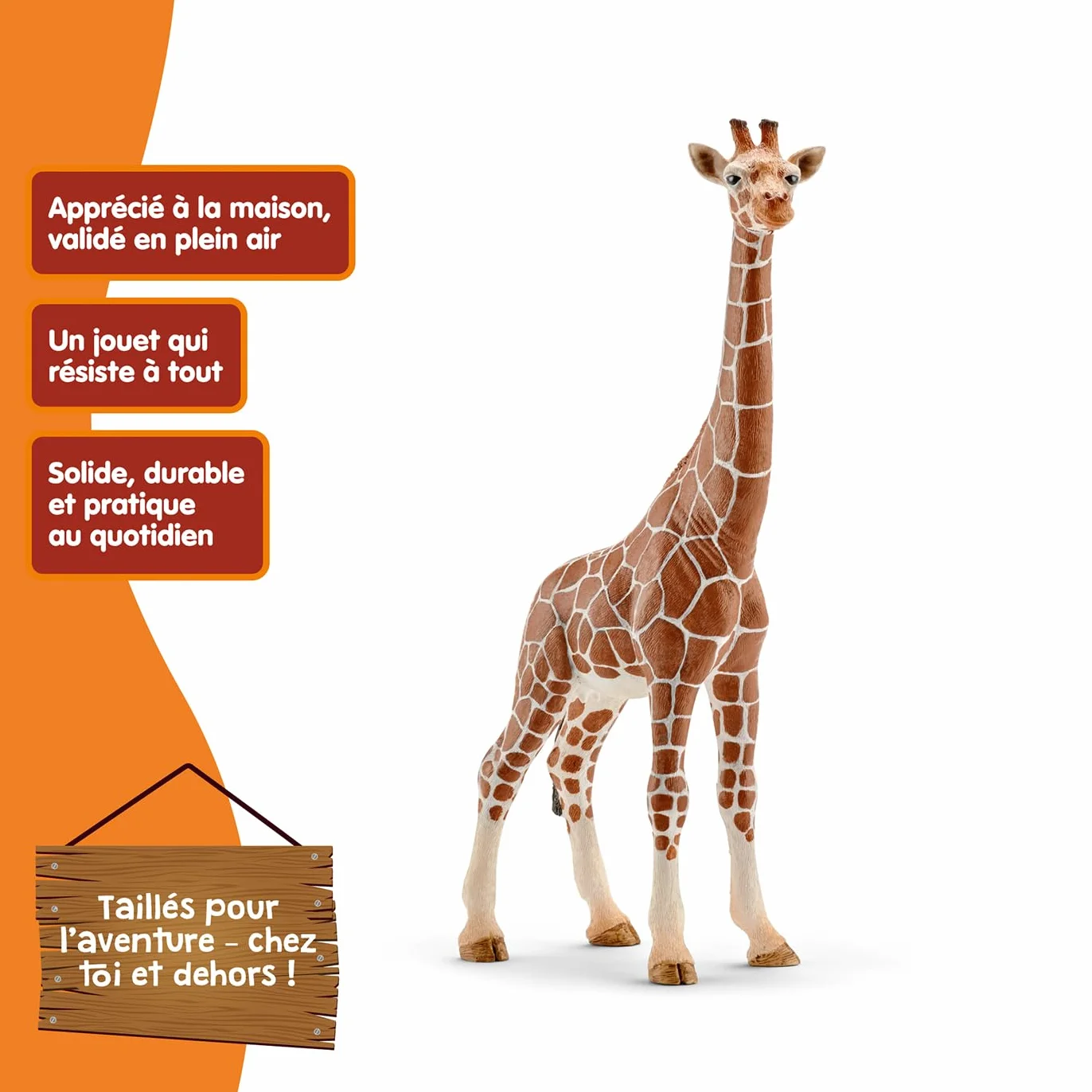 Schleich Wild Life Girafe Femelle 14750 Figurine Animale réaliste Jouet de Zoo 9 x 4 x 17 cm