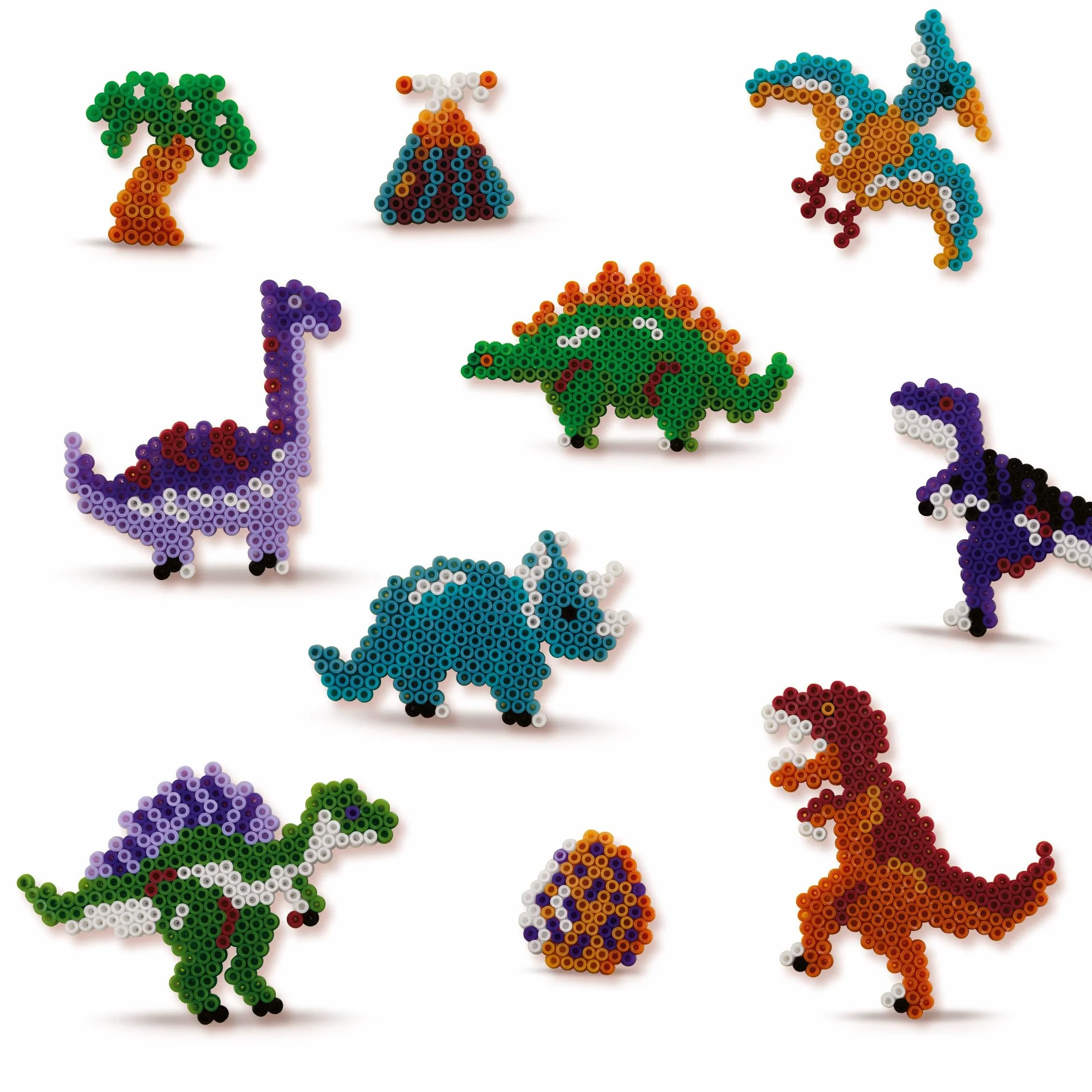 SES Creative 06202 Perles à repasser Monde des dinos 2100 perles sans PVC
