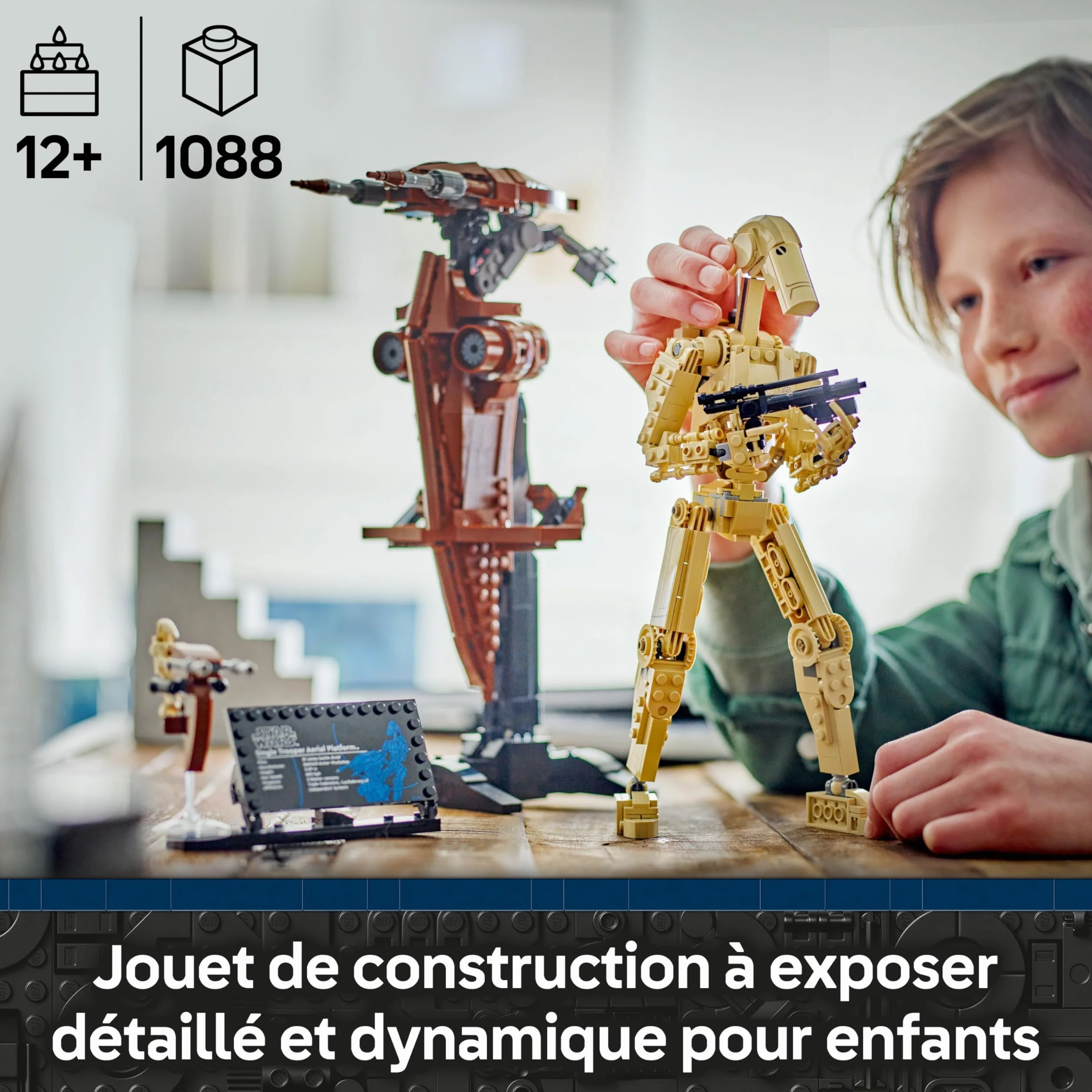 LEGO Star Wars 75428 La Menace Fantôme Droïde de Combat sur Son STAP Jeu de Construction Figurine Droïde Speeder Cadeau Collector 12 Ans