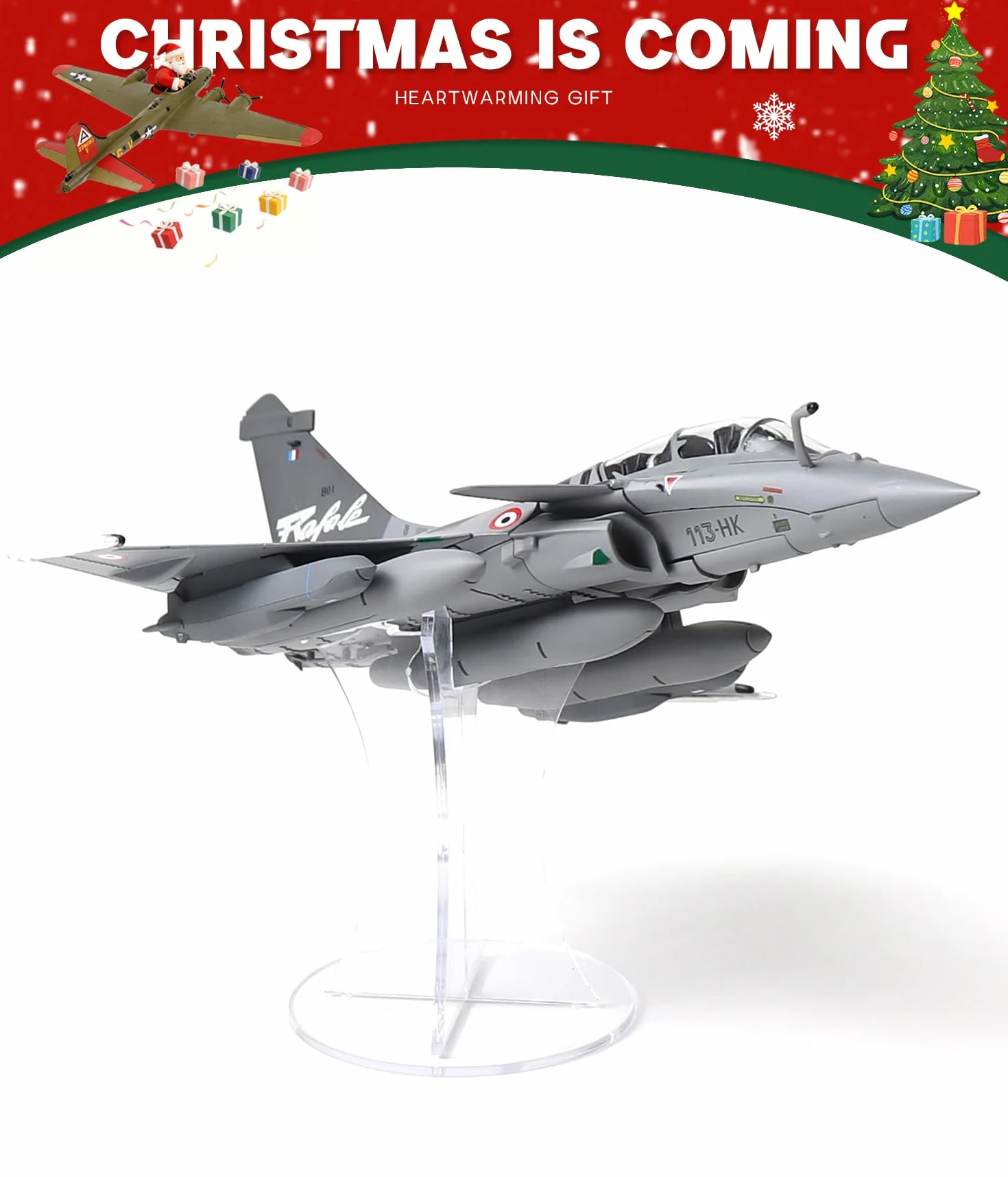 NUOTIE Rafale B 1/72 Modèle d'avion en Métal Moulé sous Pression Camouflage